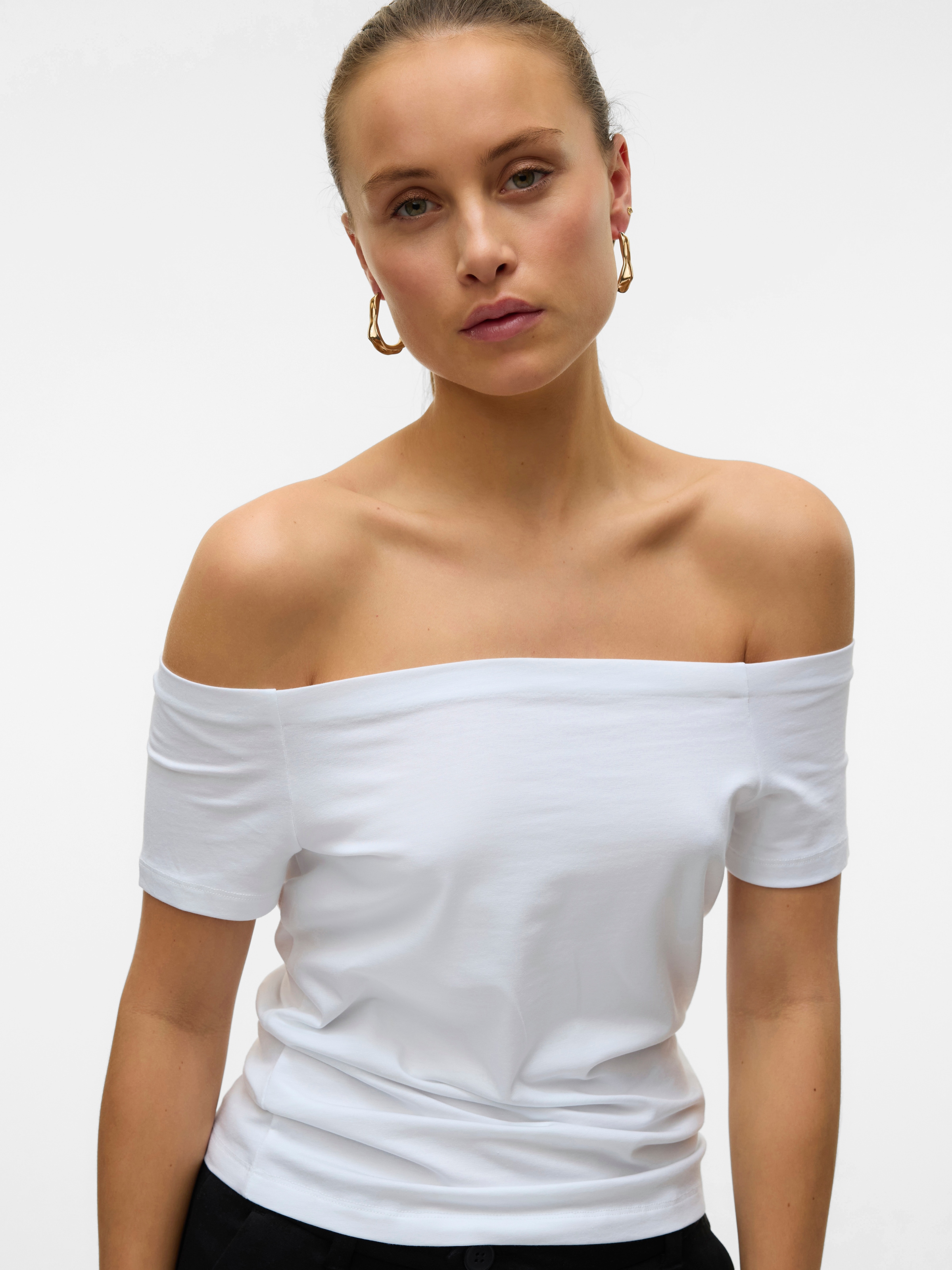 Vero Moda Kurzarmshirt »VMPANDA OFF-SHOULDER TOP JRS GA NOOS«