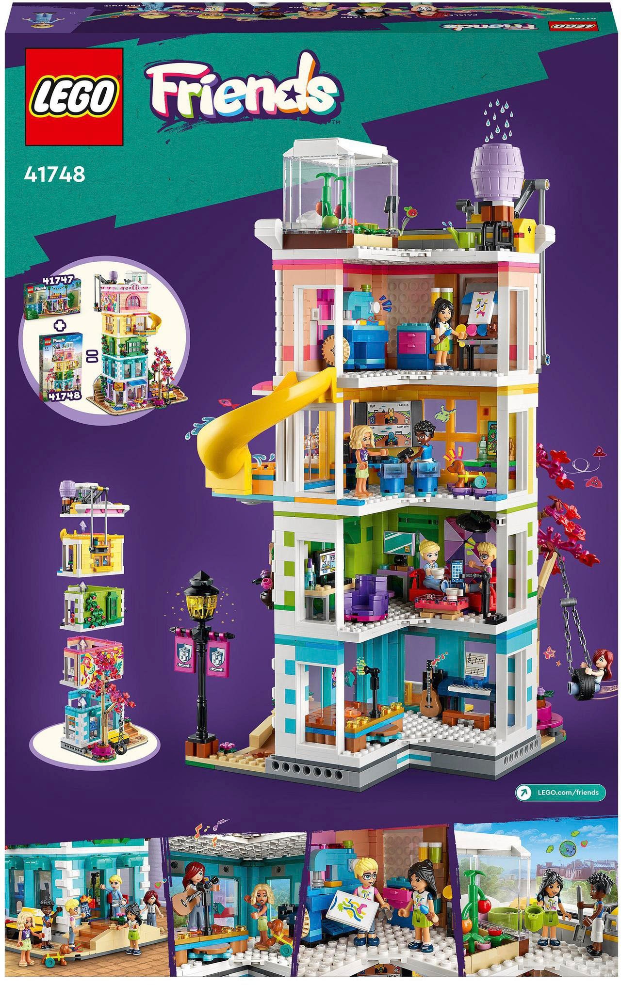 LEGO® Konstruktionsspielsteine »Heartlake City Gemeinschaftszentrum (41748), LEGO® Friends«, (1513 St.), Made in Europe