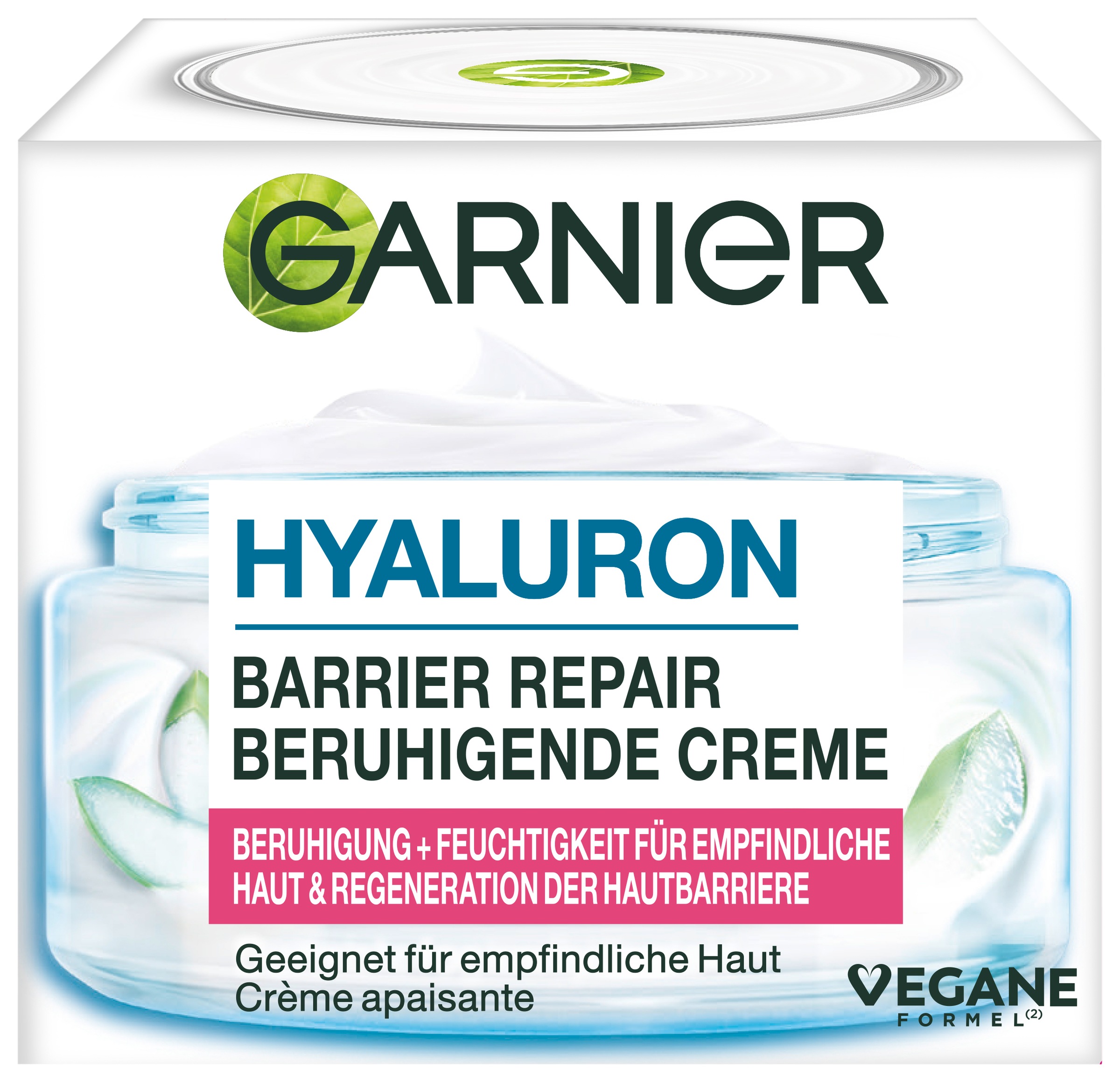 GARNIER Gesichtsemulsion »Garnier Hyaluron Barrier Repair Beruhigende Creme« für empfindliche Haut, feuchtigkeitsspendend, beruhigt