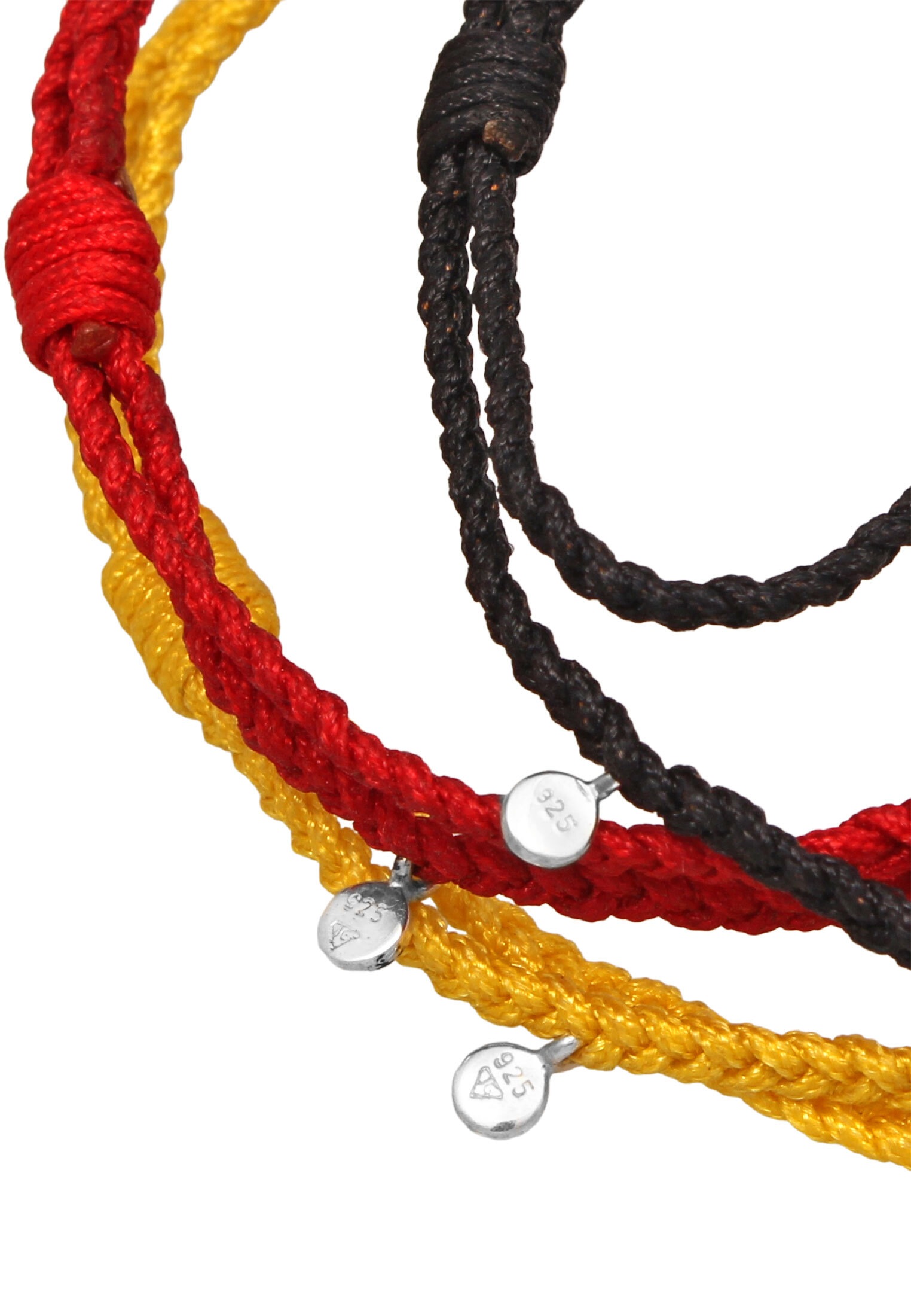 Elli Armketten Set »Armband Set 925 Sterling Silber Armband EM 2024 Fußball«