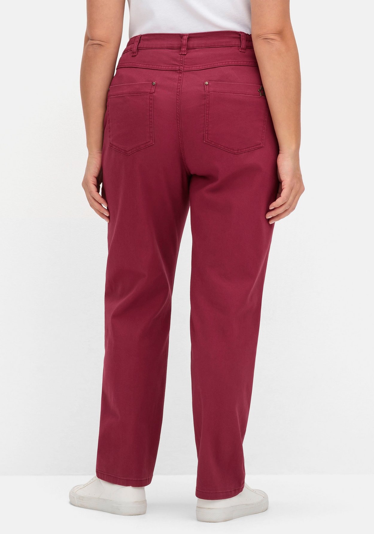 Sheego 5-Pocket-Hose »Jeans mit seitlichem Dehnbund«