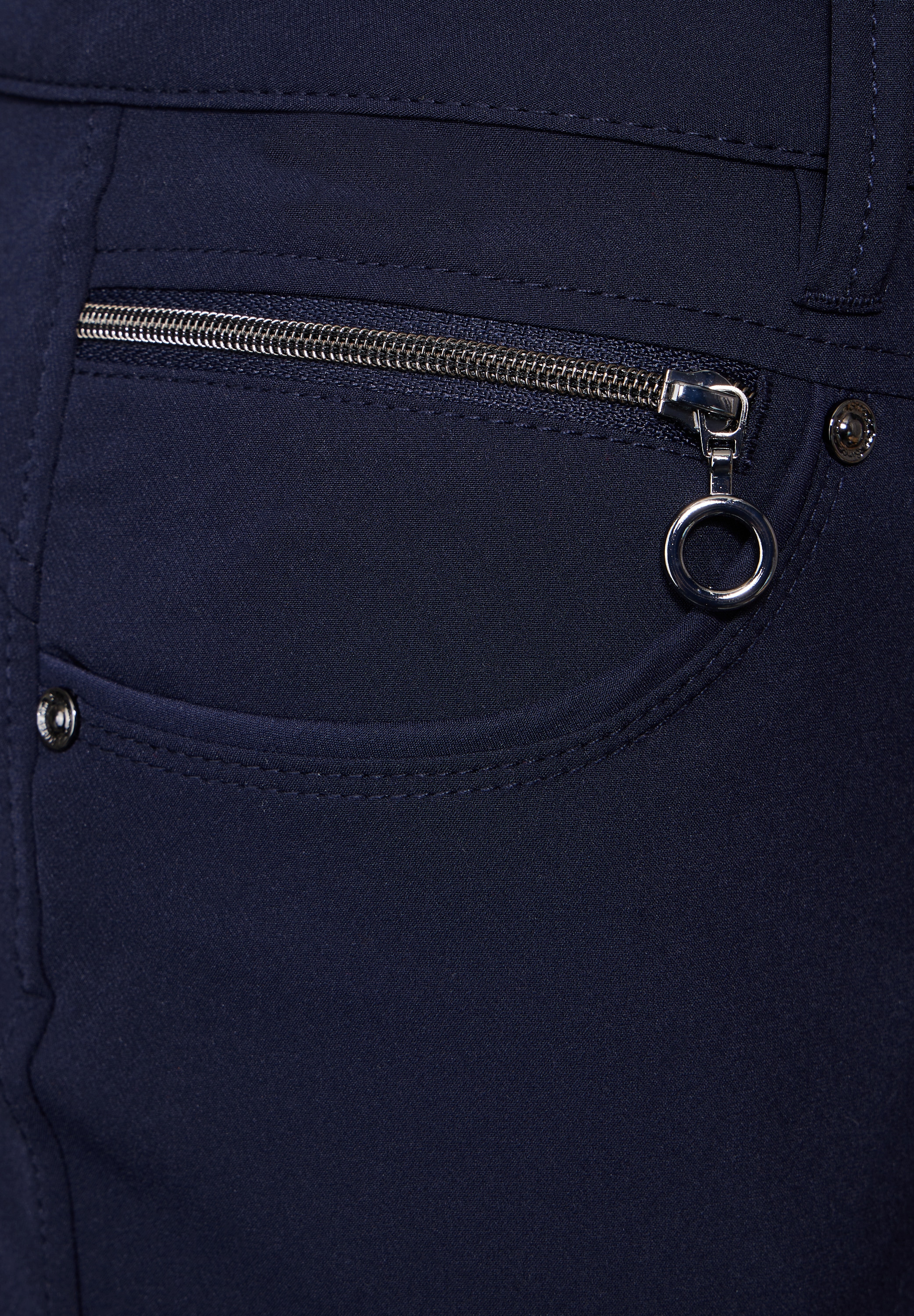 STREET ONE Stoffhose »Style YORK«, mit Zipper-Details