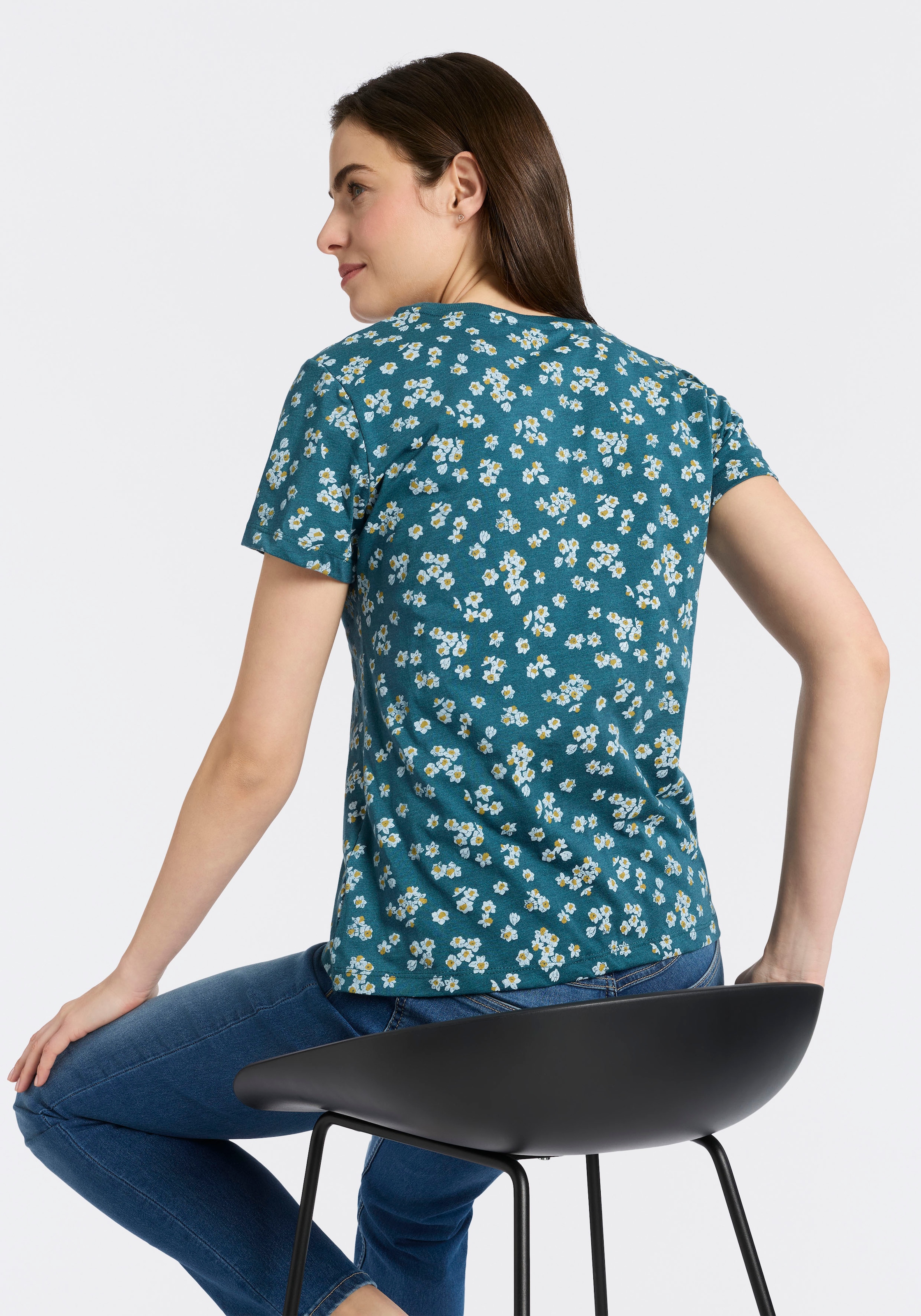 Ragwear Kurzarmshirt »MINTTA FLOWER O« mit sommerlichem Print