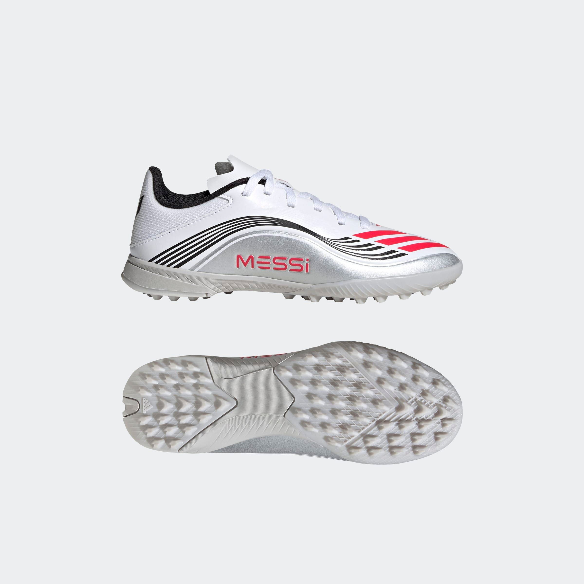 adidas Performance Fußballschuh »F50 MESSI LEAGUE KIDS TF«, geeignet für harte Untergründe Asche und Kunstrasen
