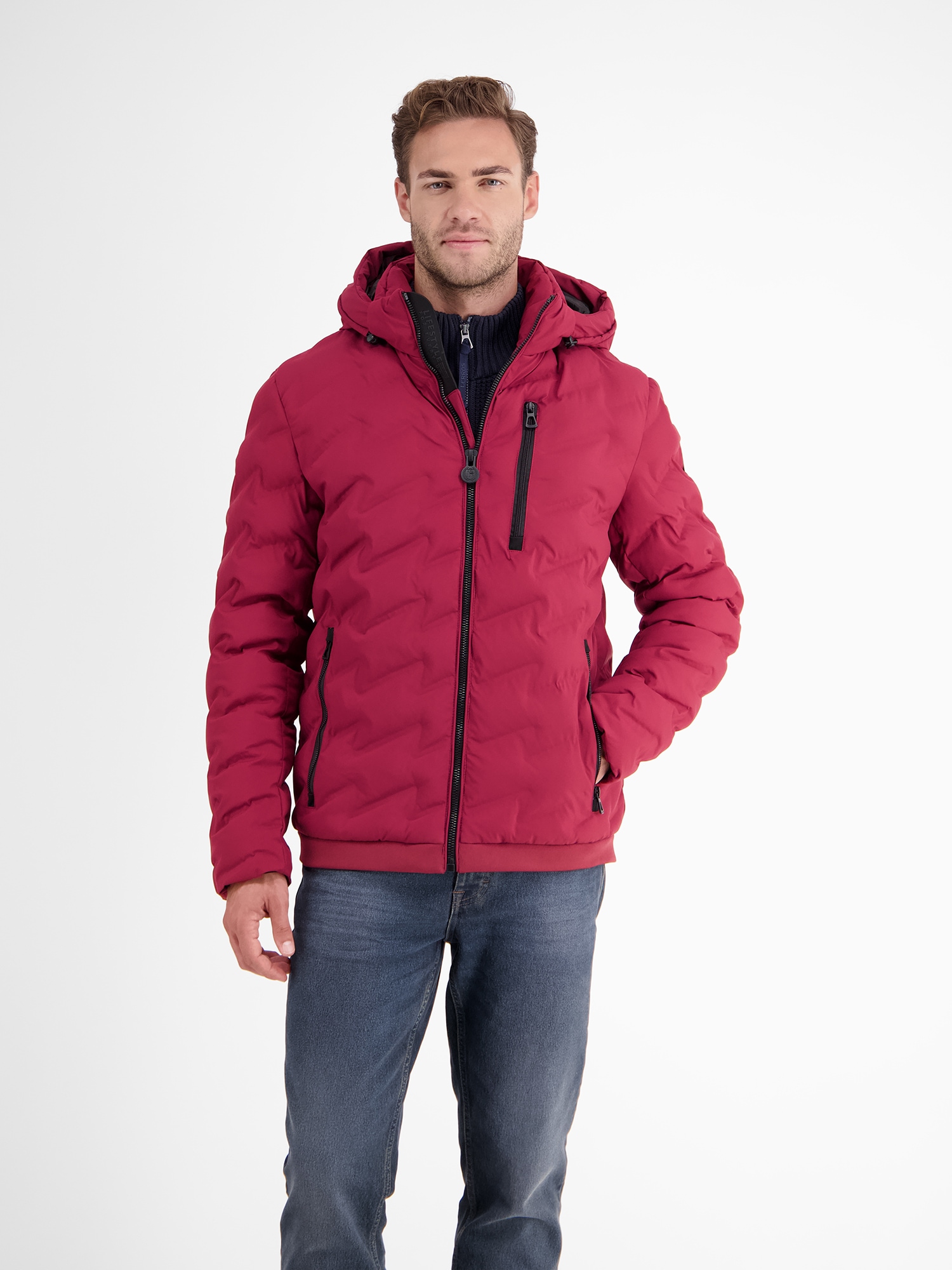 LERROS Outdoorjacke »LERROS Sportive Funktions-Steppjacke für Herren«, mit Kapuze, Wasser_Windabweisend