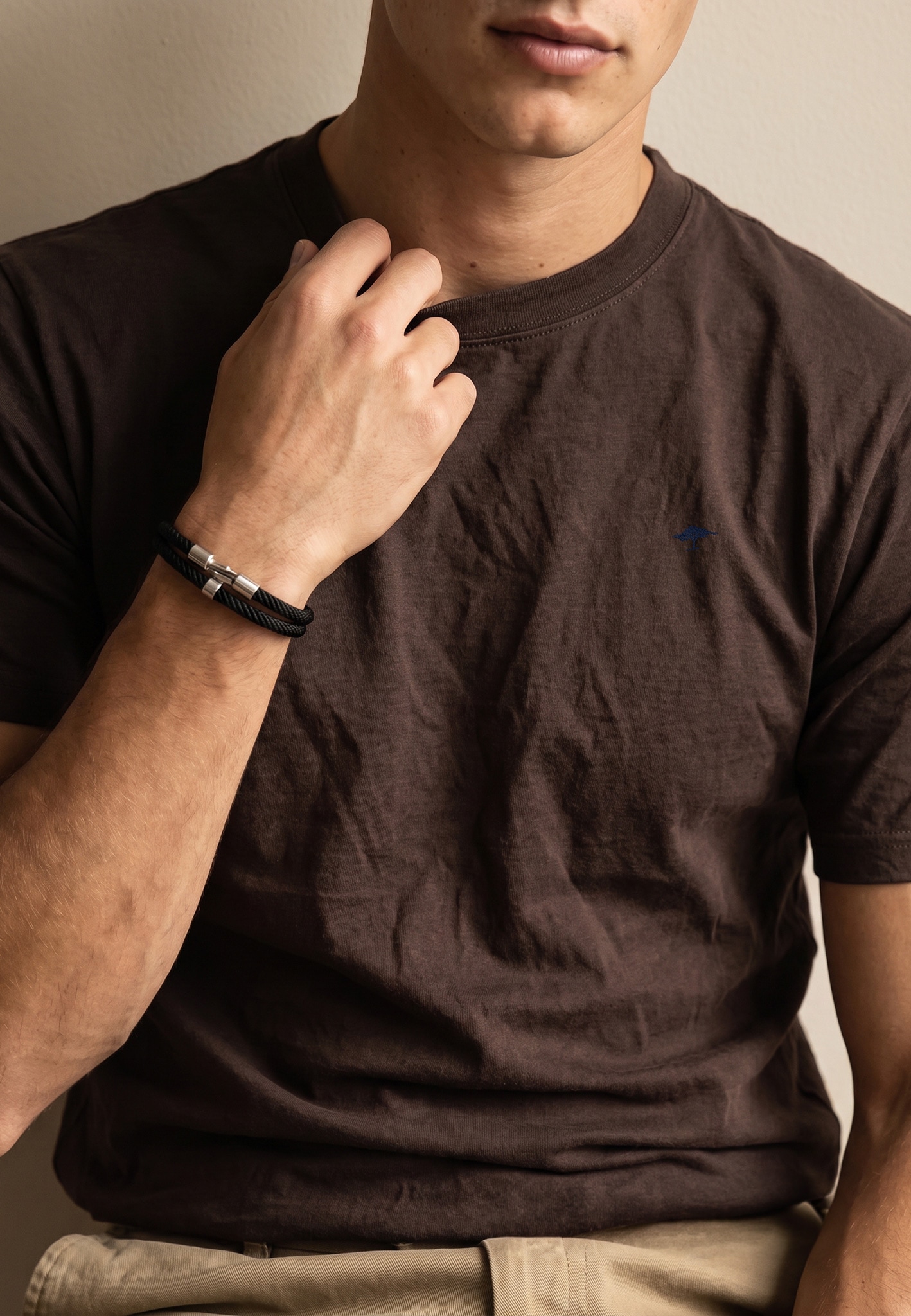 FYNCH-HATTON T-Shirt mit Logo-Stickerei