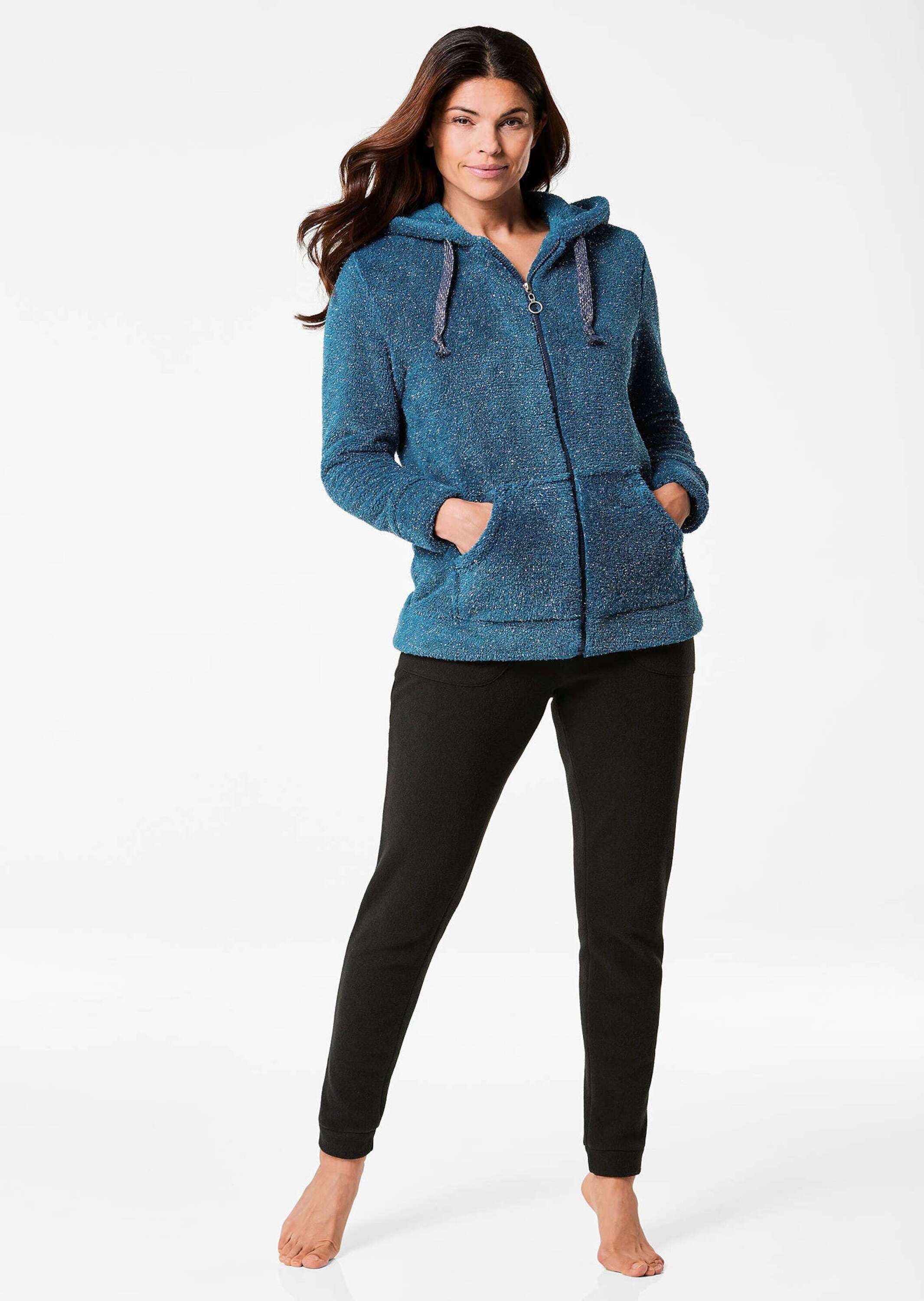 GOLDNER Strickjacke »Kurzgröße Kuschelige Flausch-Freizeitjacke«