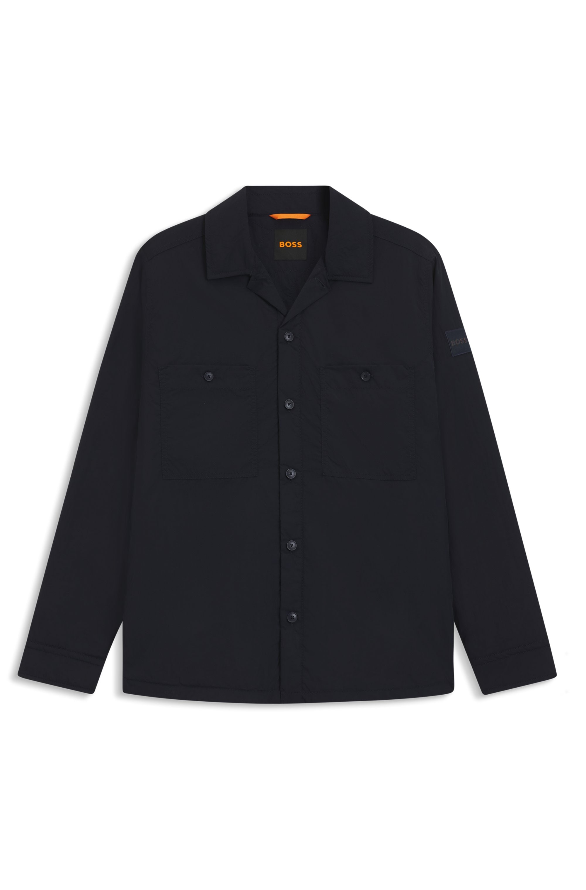 BOSS ORANGE Langarmhemd »Locky«, leicht wattiert, oversize fit