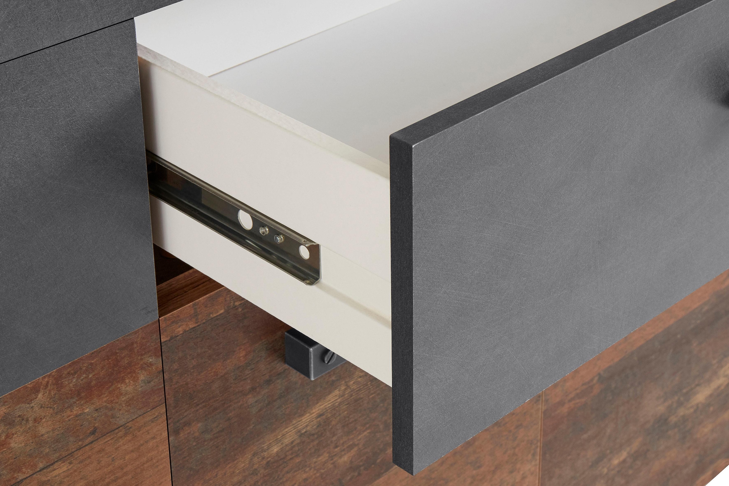 INOSIGN Sideboard »Ilana«, Sideboard mit 4 Türen & 1 Schublade - (B/T/H) 178/40/76 cm