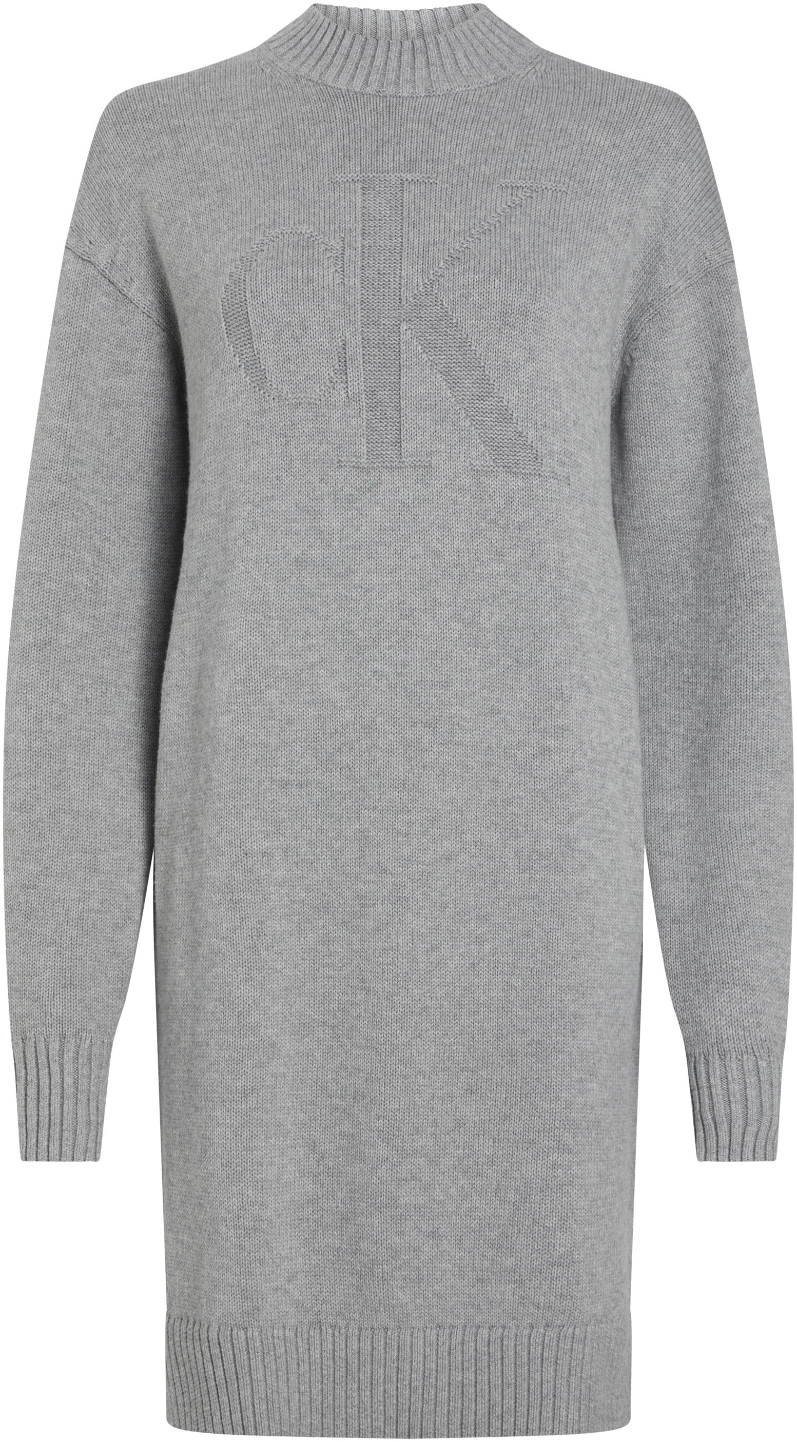 Calvin Klein Jeans Strickkleid »CK INTARSIA LOOSE SWEATER DRESS«, mit Logostickerei
