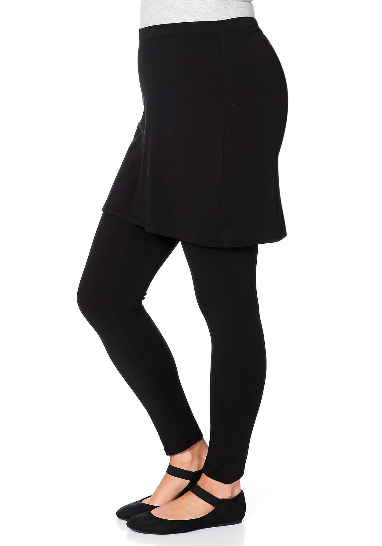 Sheego Leggings »Leggings Raffinierte Leggings mit Rock«