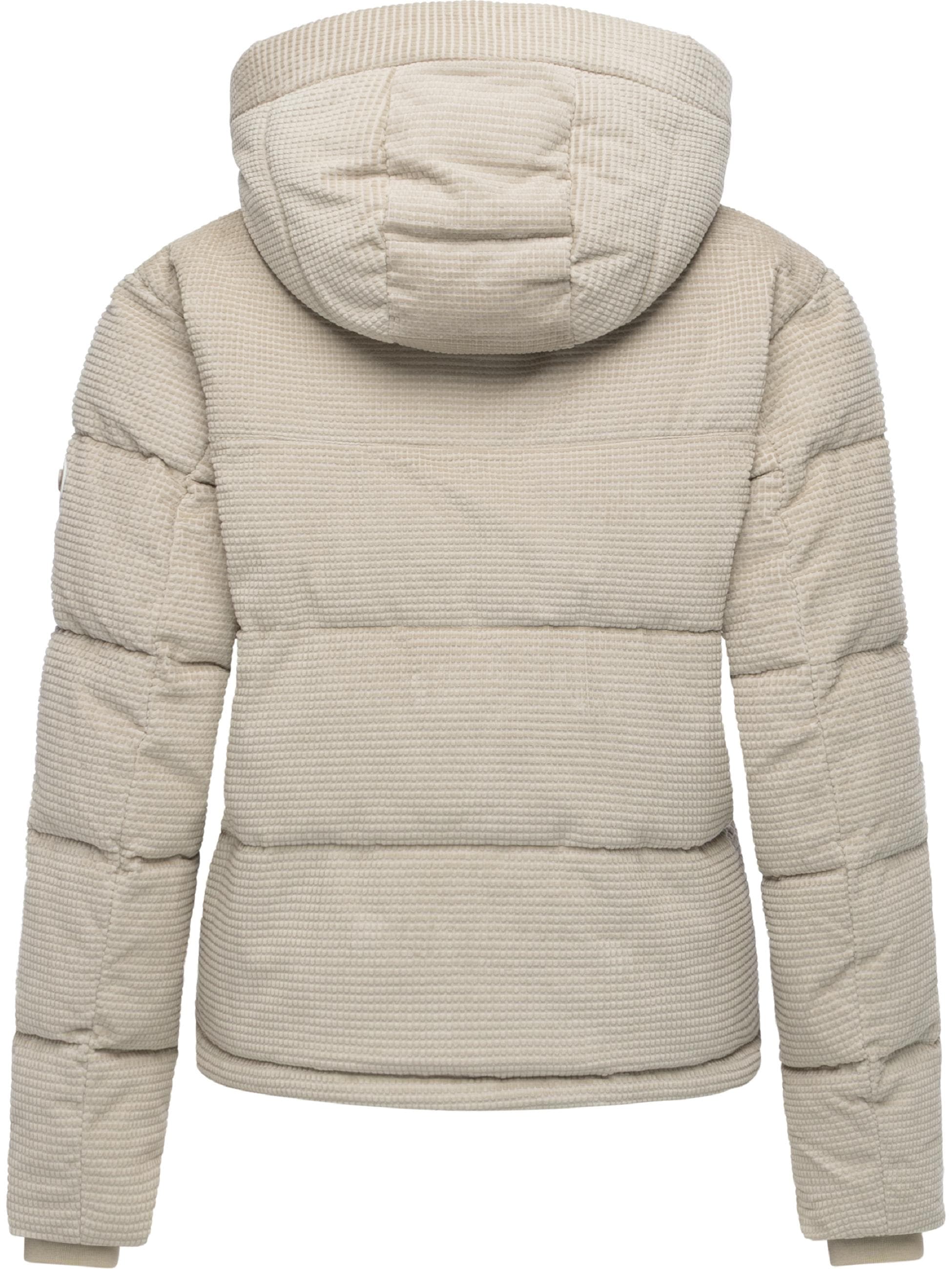 Ragwear Steppjacke »Steppjacke Roobie Cordy« mit Kapuze Wasserdichte Winterjacke aus Kord mit abnehmbarer Kapuze