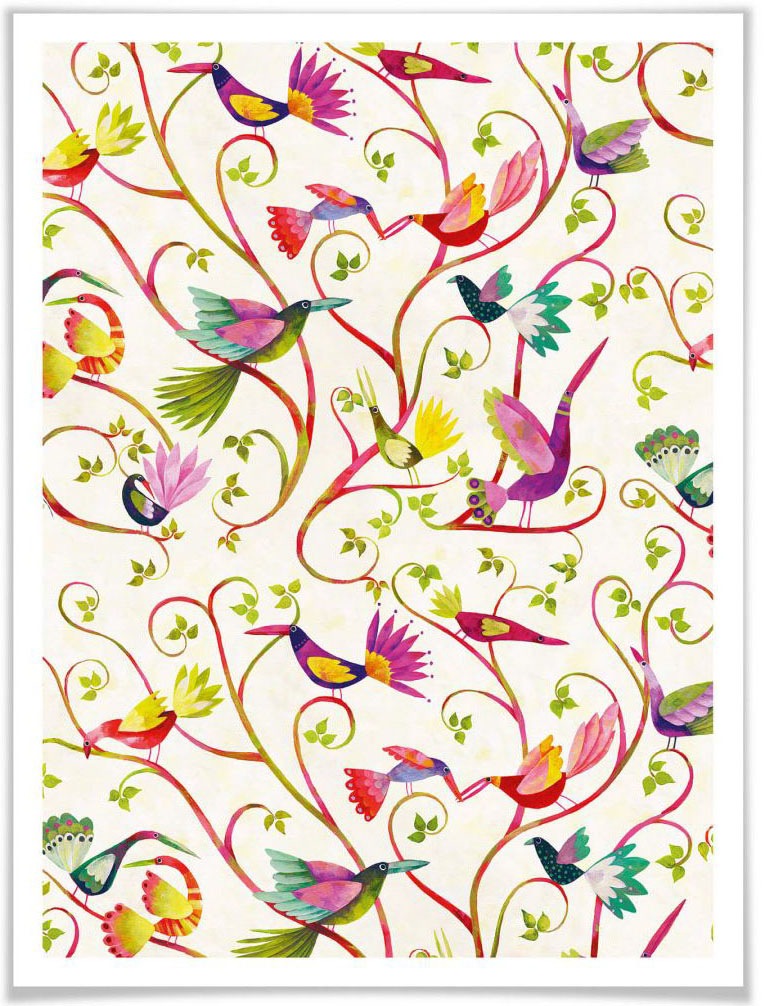 Wall-Art Poster »Märchen Wandbilder Vogelzauber«, Vögel, (1 St.), Poster, Wandbild, Bild, Wandposter
