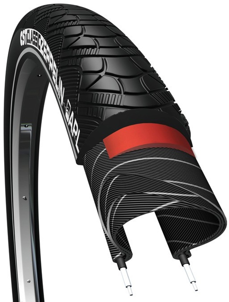 Cst Fahrradreifen »Classic Zeppelin Reflex« in schwarz, Größe 28 x 2