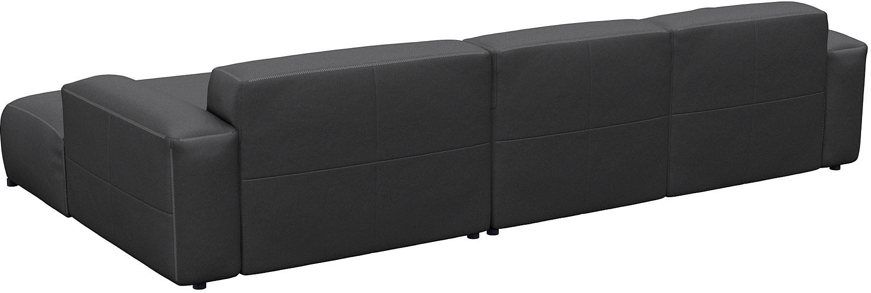 FLEXLUX Ecksofa »Lucera bequem und komfortabel durch hochwertigen Sitzaufbau, L-Form«, modern & anschmiegsam, Kaltschaum, Stahl-Wellenunterfederung