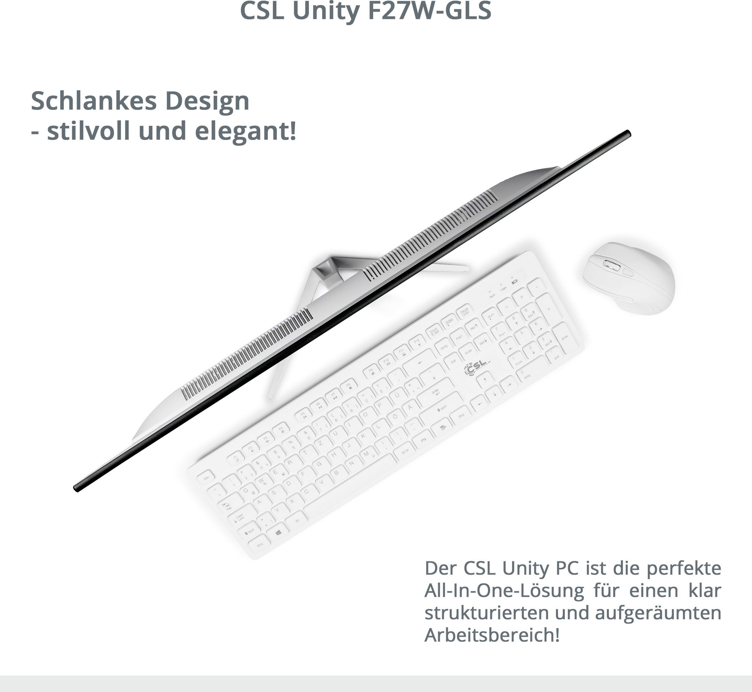 CSL All-in-One PC »Unity F27-GLS mit Windows 10 Pro«