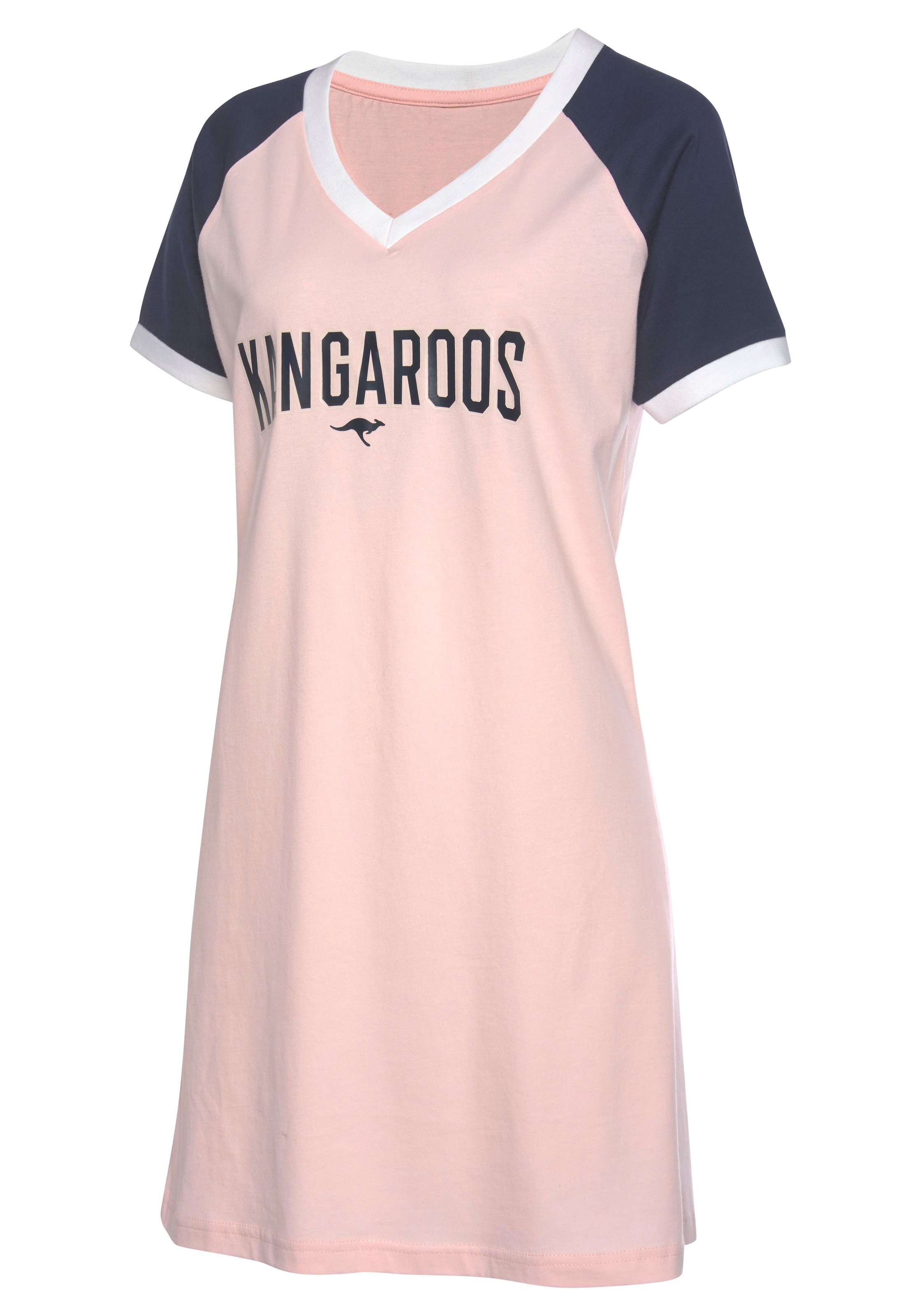 KangaROOS Bigshirt, mit kontrastfarbenen Raglanärmeln