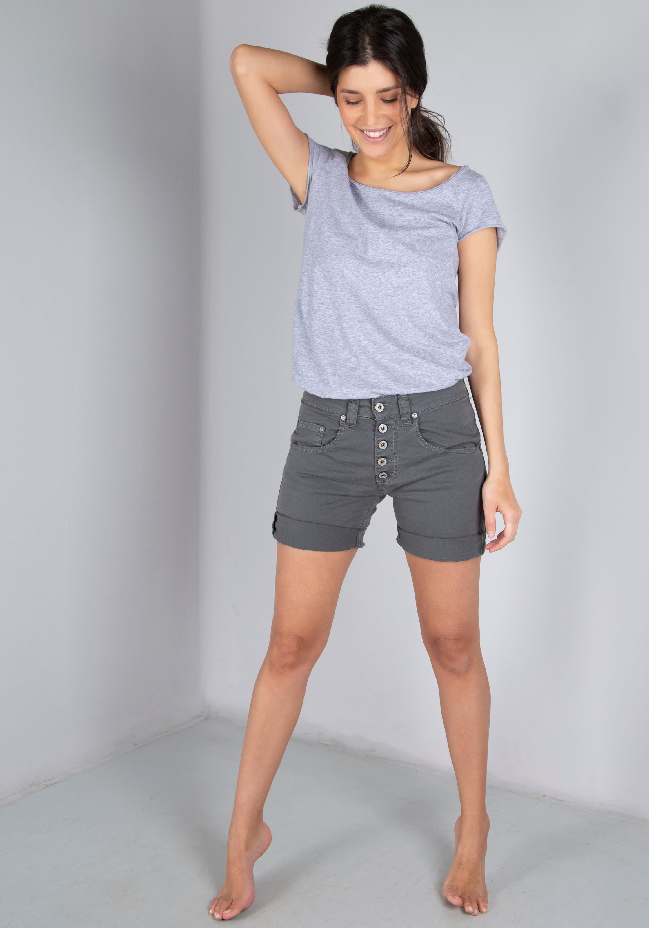 Please Jeans Jeansshorts »P88A«, Boyfriend-Cut