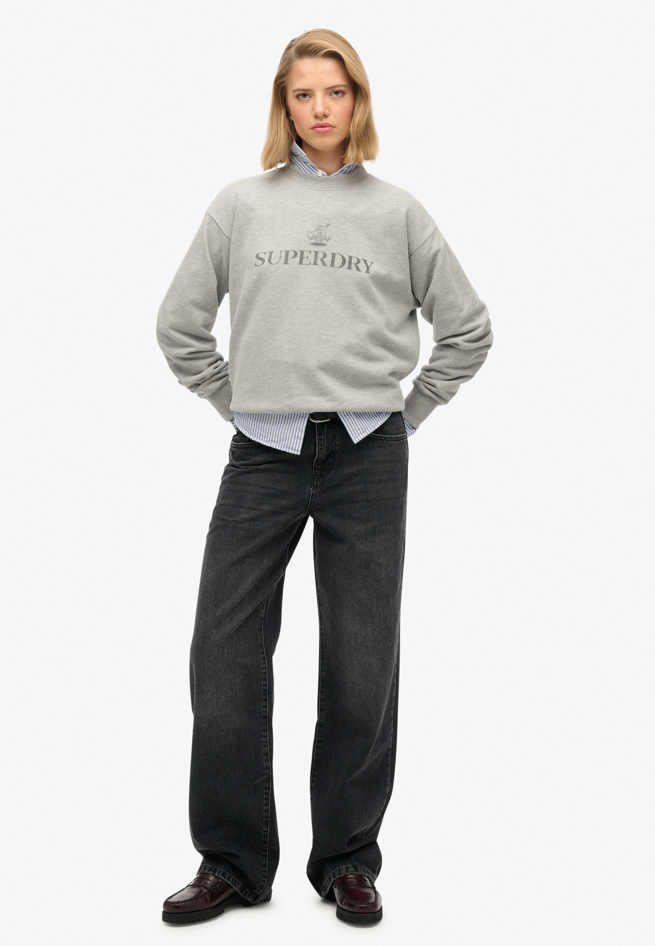 Superdry Sweatshirt »BRITISH DESIGN RELAXED CREW«
