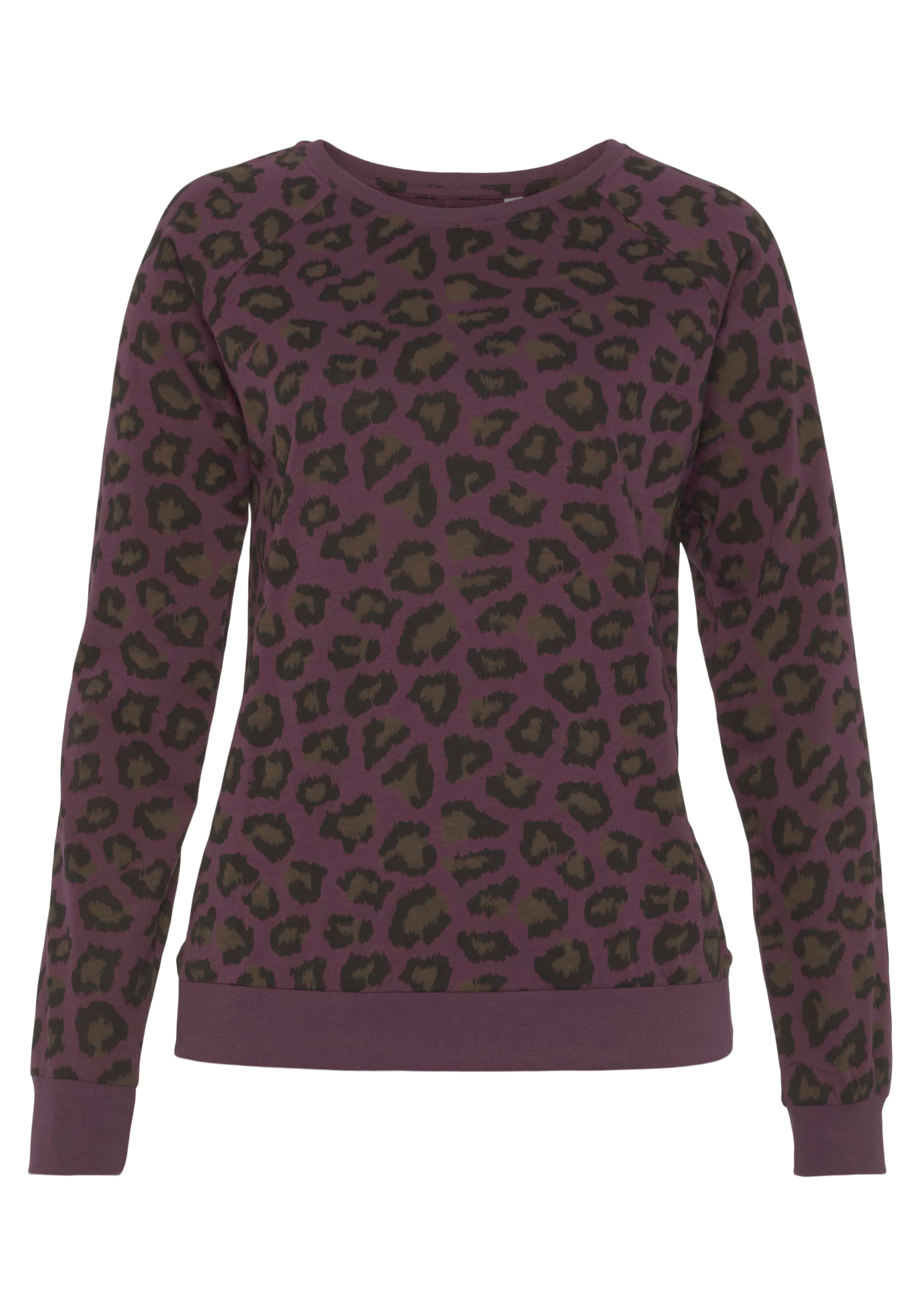 Vivance Dreams Pyjama, (2 tlg.), mit tonalem Animalprint