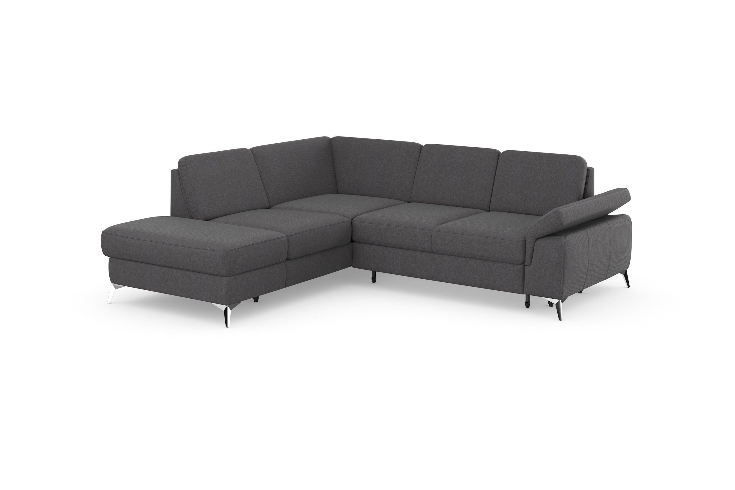 sit&more Ecksofa »Padua L-Form«, inklusive Sitztiefenverstellung, Armteilfunktion und Federkern