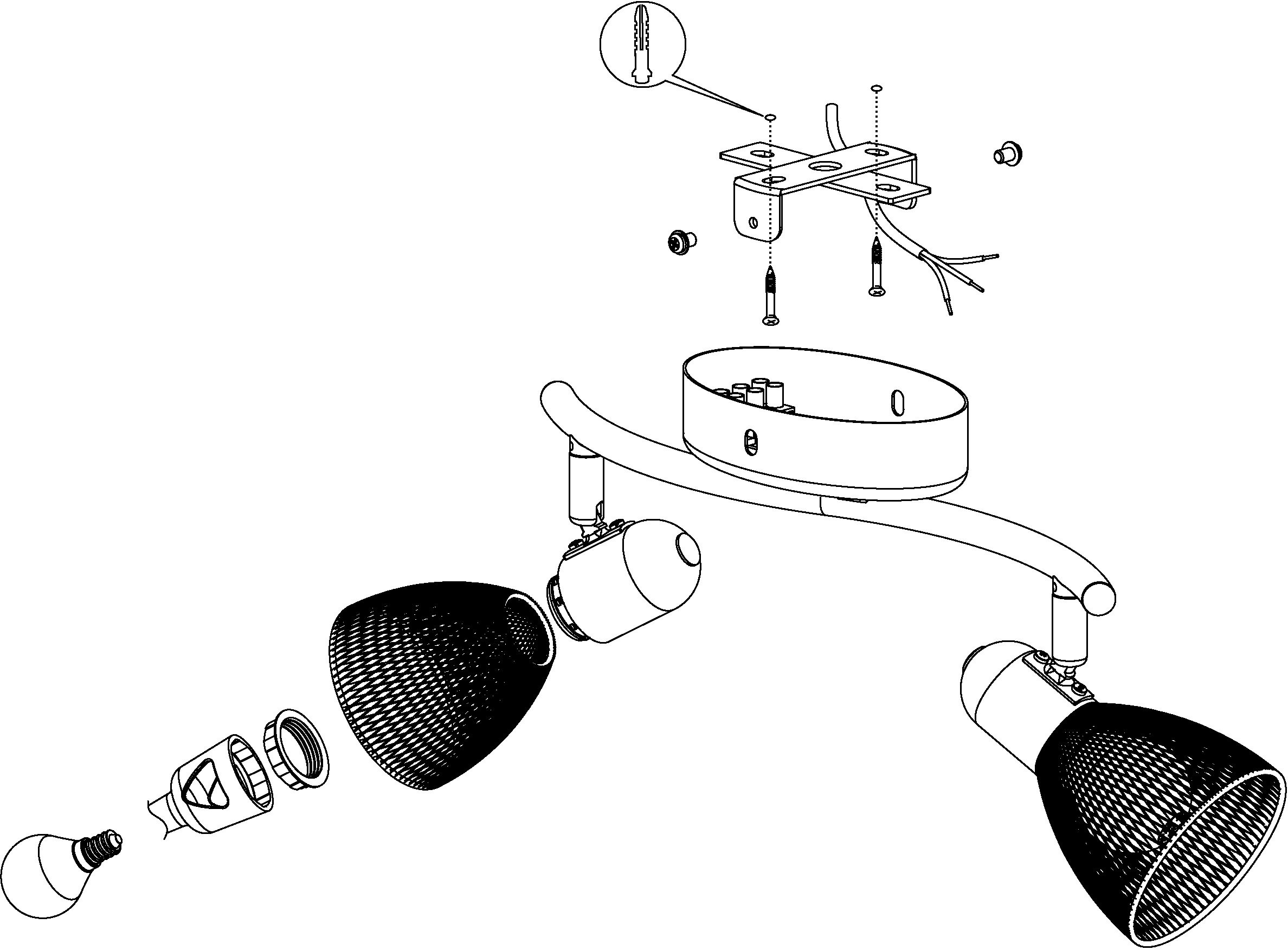 EGLO Deckenspot »CAROVIGNO« E14 Deckenlampe