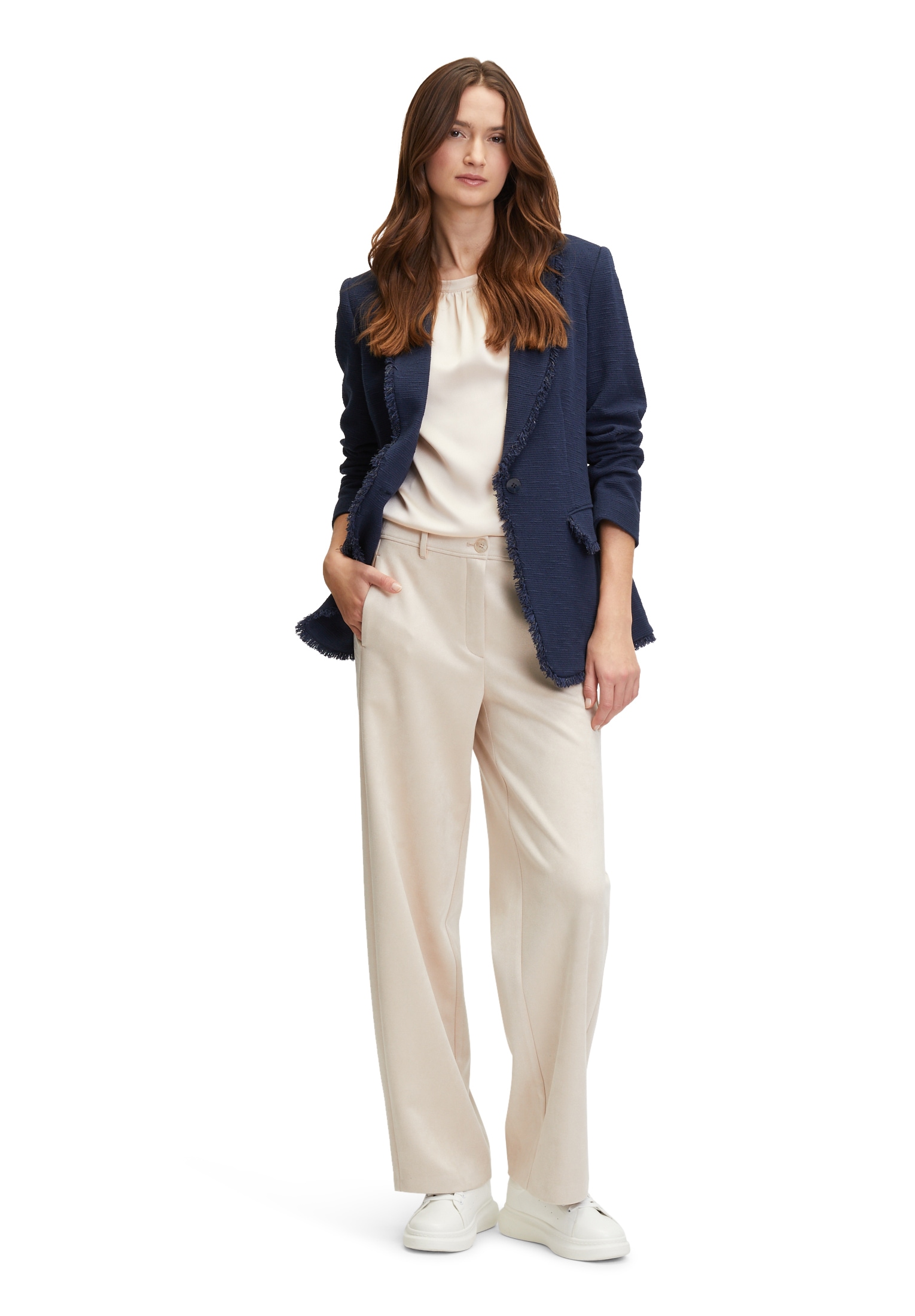 Betty&Co Jackenblazer »Businessblazer mit Fransen«