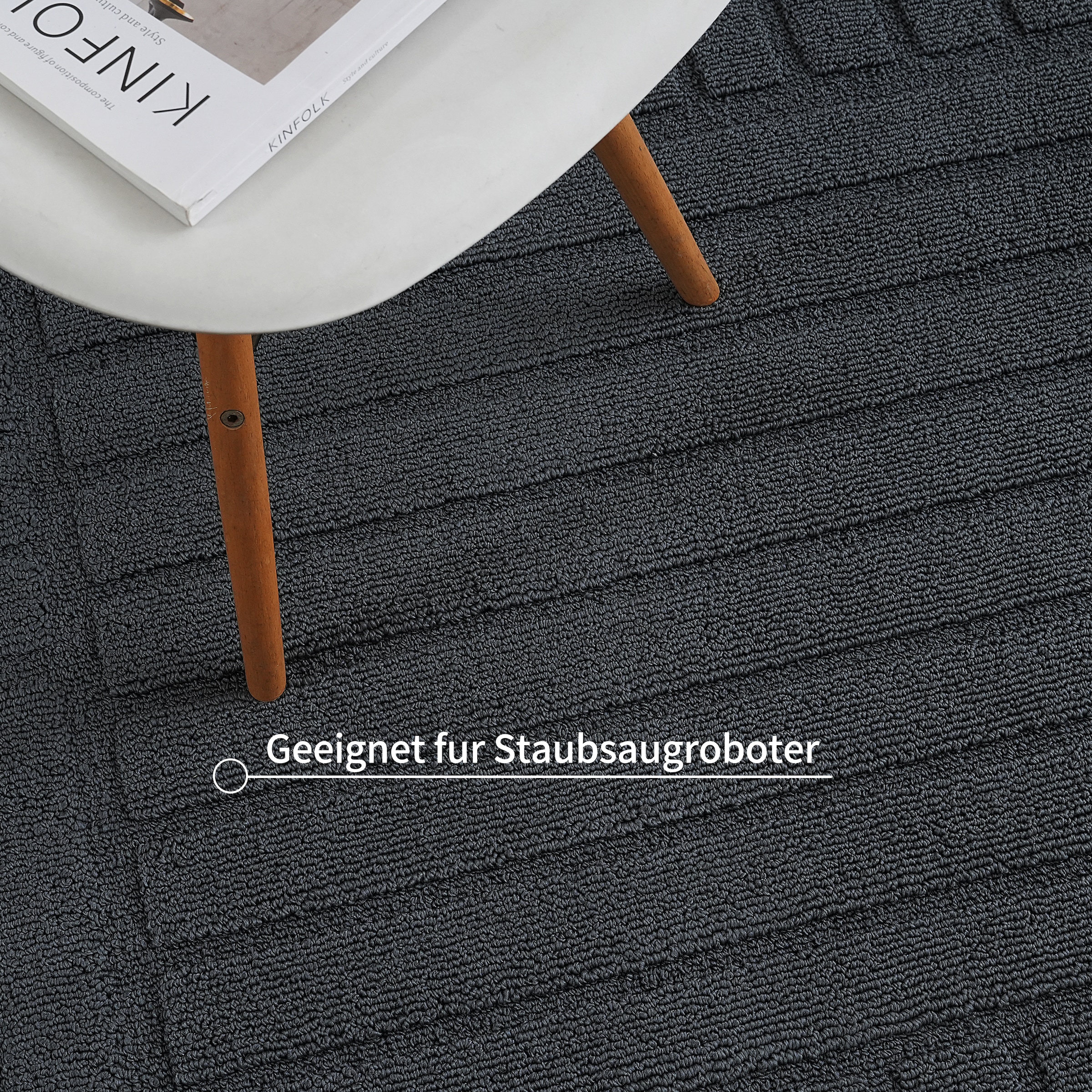 OTTO home Teppich »Neele, Boho-Design, Hoch-Tief, waschbar« rechteckig 12 mm Höhe 3D Optik, Skandinavisch, Designteppich, Wohnzimmer, Schlafzimmer