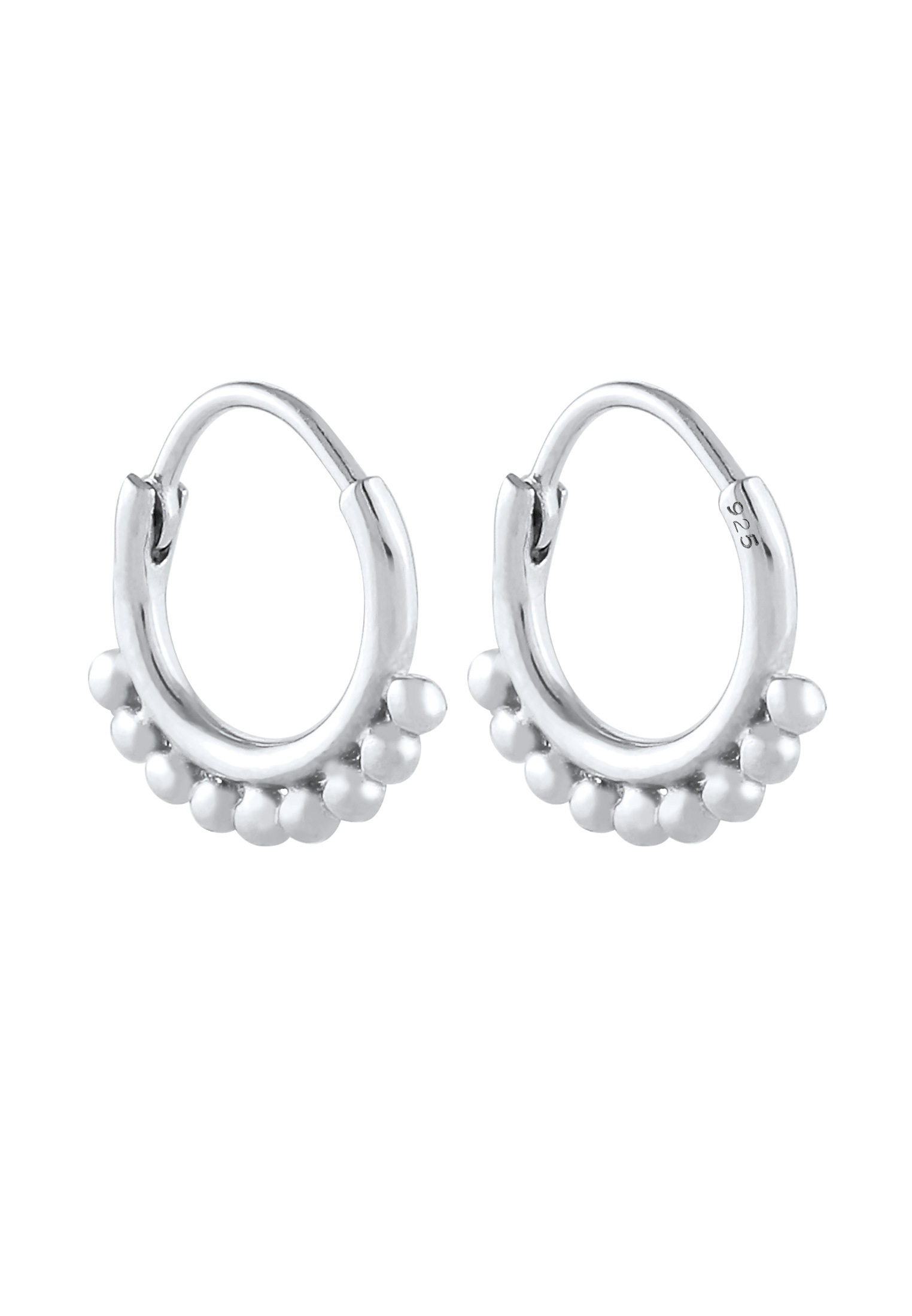 Elli Paar Creolen »Ohrringe Creolen Kugeln Dots Trend 925 Silber«