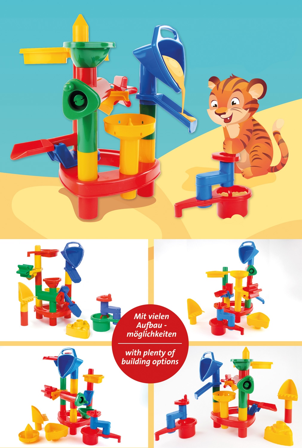 Lena® »Happy Sand 24-teilig, Faltschachtel« Made in Europe