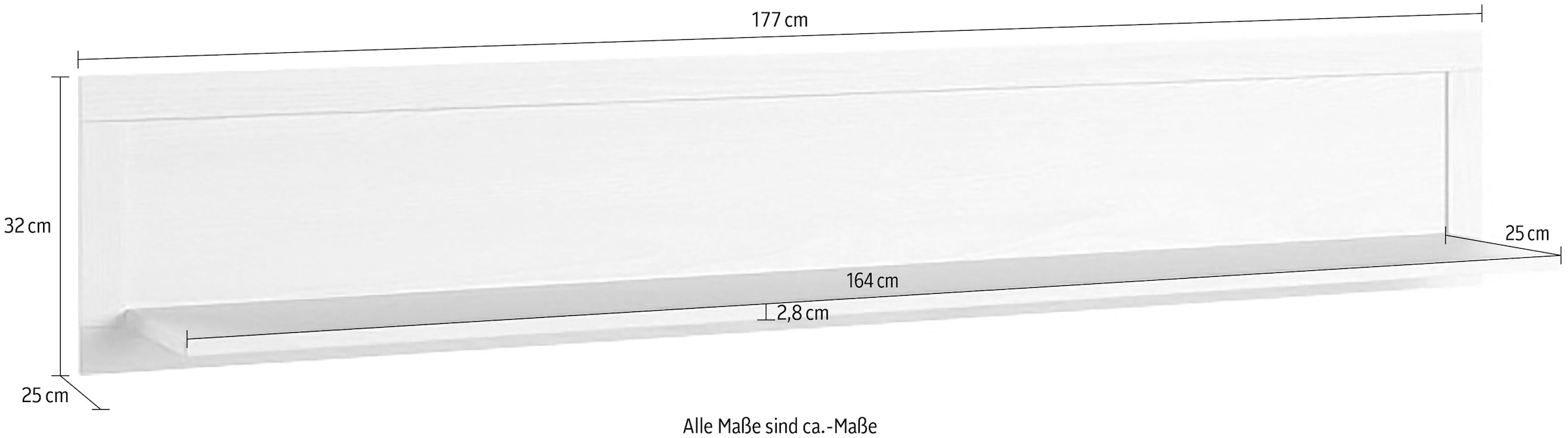 Home affaire Wandboard »Evora«, Breite 177cm