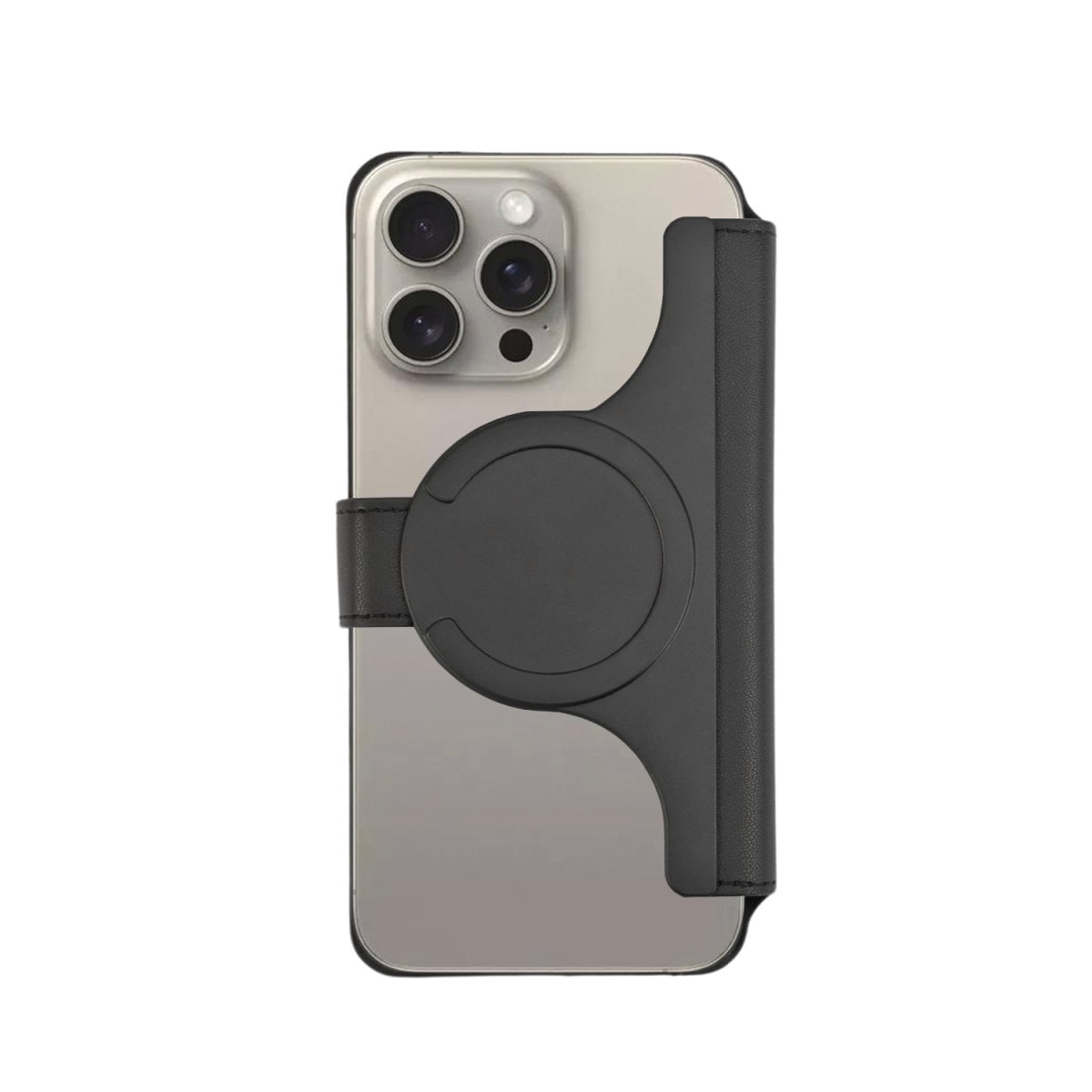 4smarts Flip Case »Universal Magnet Wallet CardCaddy XL«, MagSafe UltiMag Portemonnaie, RFID Schutz, iPhone 12, 13, 14, 15 Serie