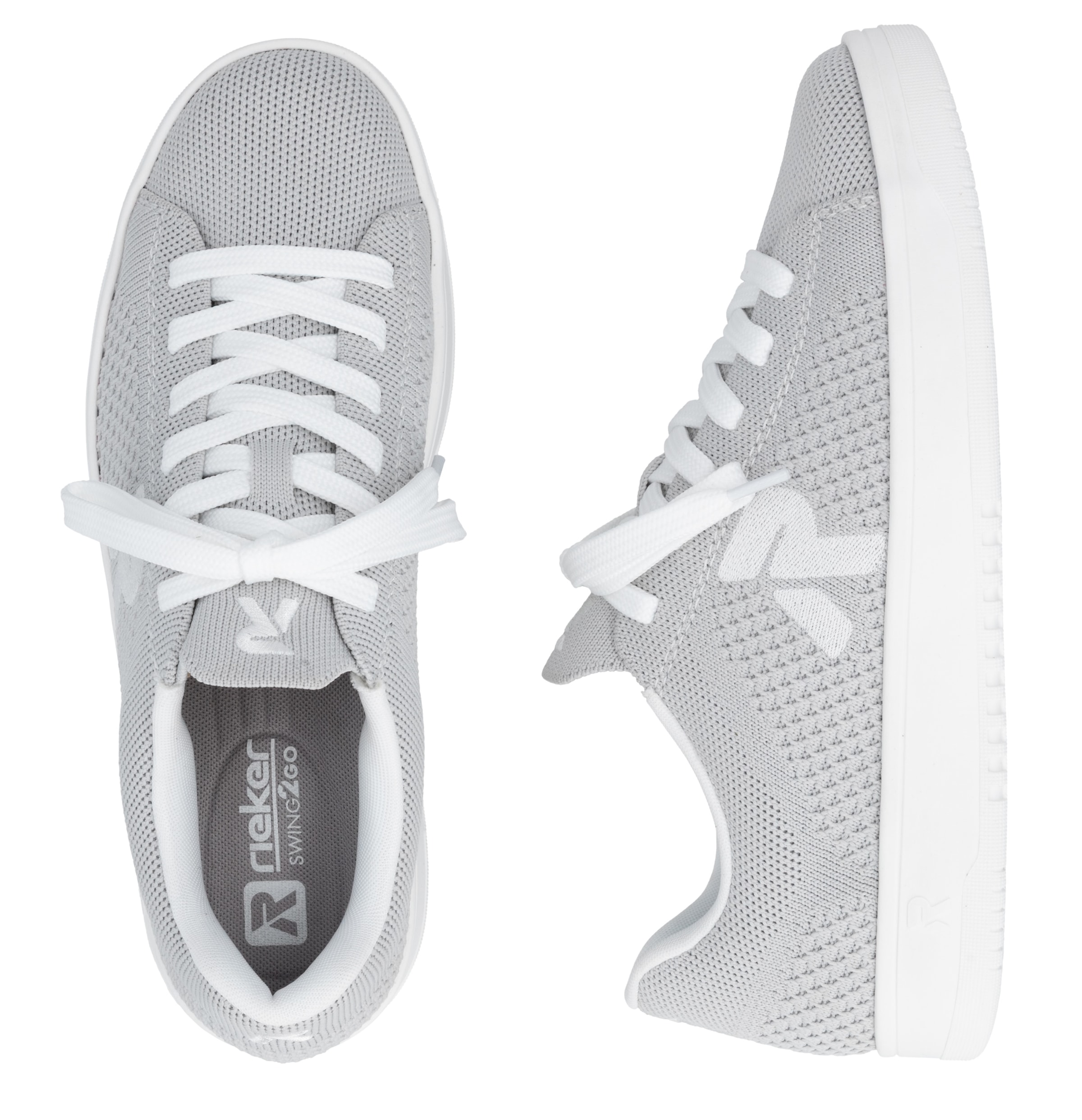 RIEKER Sport Slip-On Sneaker »Swing2GO«  Schlupfschuh, Freizeitsneaker mit aufgesetzter Schnürung