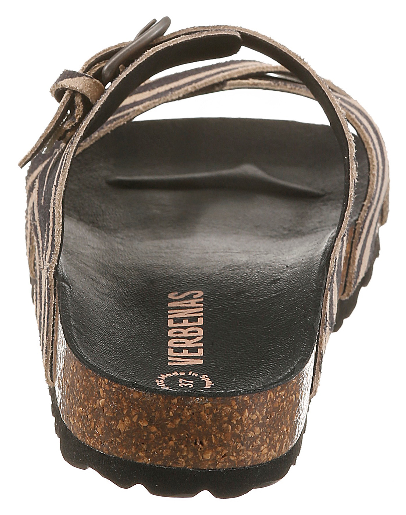 VERBENAS Pantolette »RUBI ZEBRA«  Sommerschuh, Strandschuh, Hausschuh mit verstellbarer Schnalle