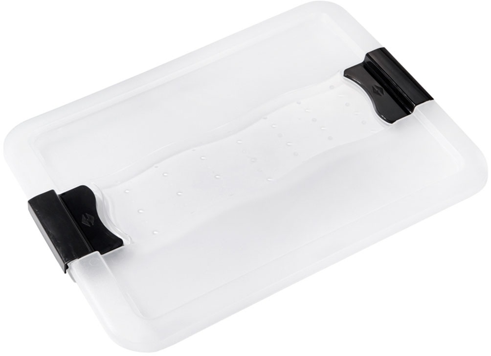 keeeper Aufbewahrungsbox »Cornelia, 6er Set, 12 L, 39,5 x 29,5 x 17,5 cm« durch Clips verschließbar, Griffe am Boden