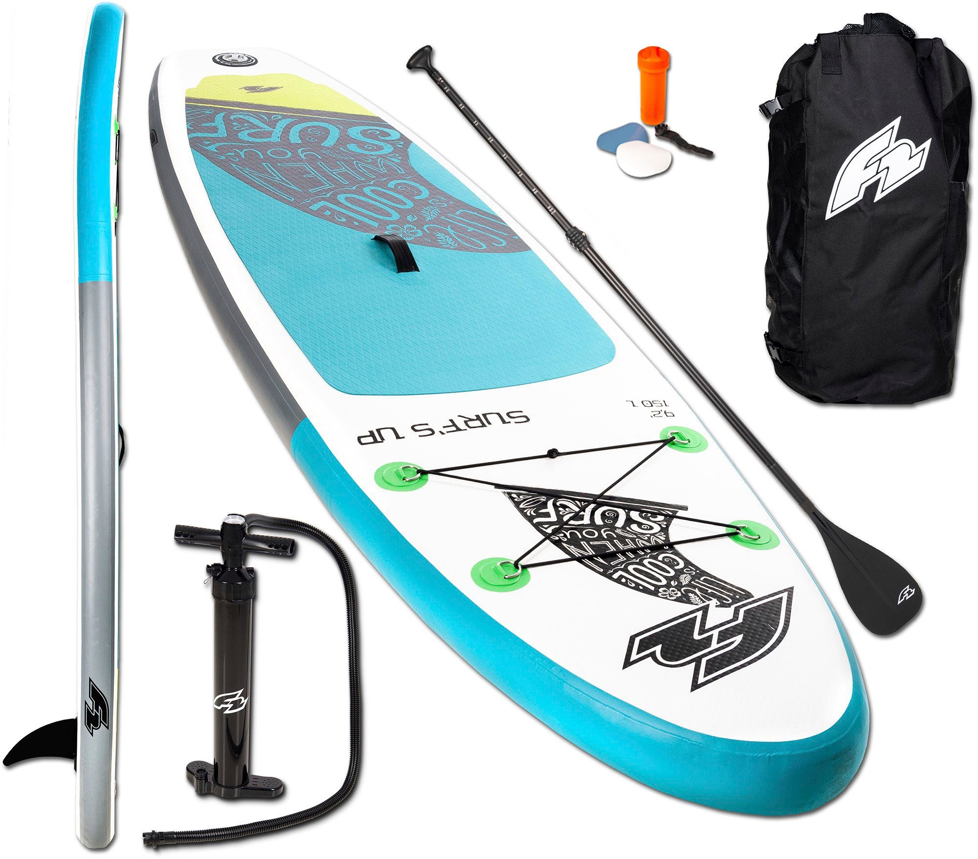 Inflatable SUP-Board »F2 Surf's Up Kids«, (Set, 5 tlg., mit Paddel), Stand Up Paddling