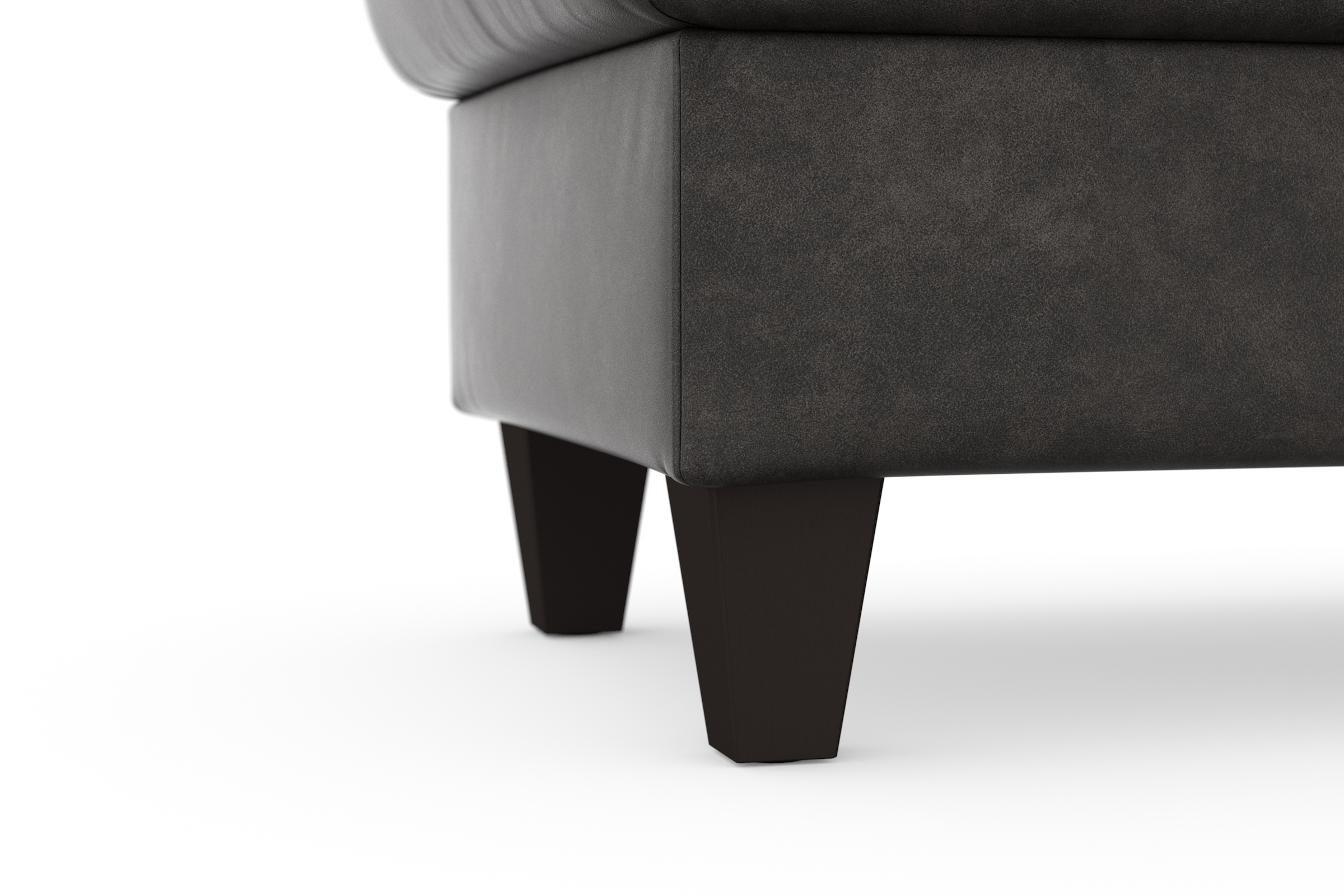 sit&more Stauraumhocker »Farö«, mit Stauraum und Federkern und wengefarbenen Füßen