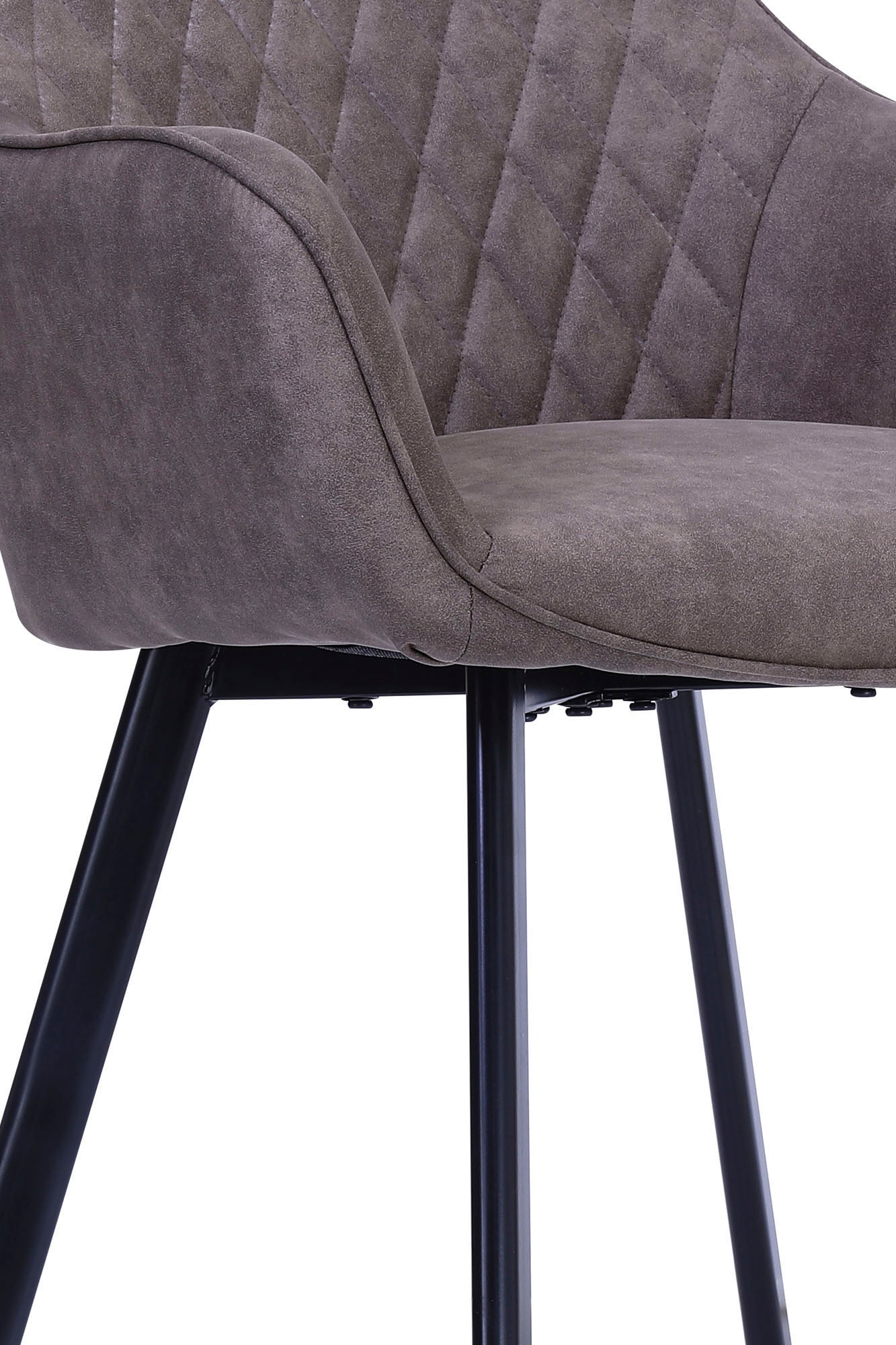 SalesFever Armlehnstuhl »Cardiff Bequemer Esszimmerstuhl« (Set) 2 Stk.Edles Doppelset: Rückenlehnen mit charmanter Rautensteppung