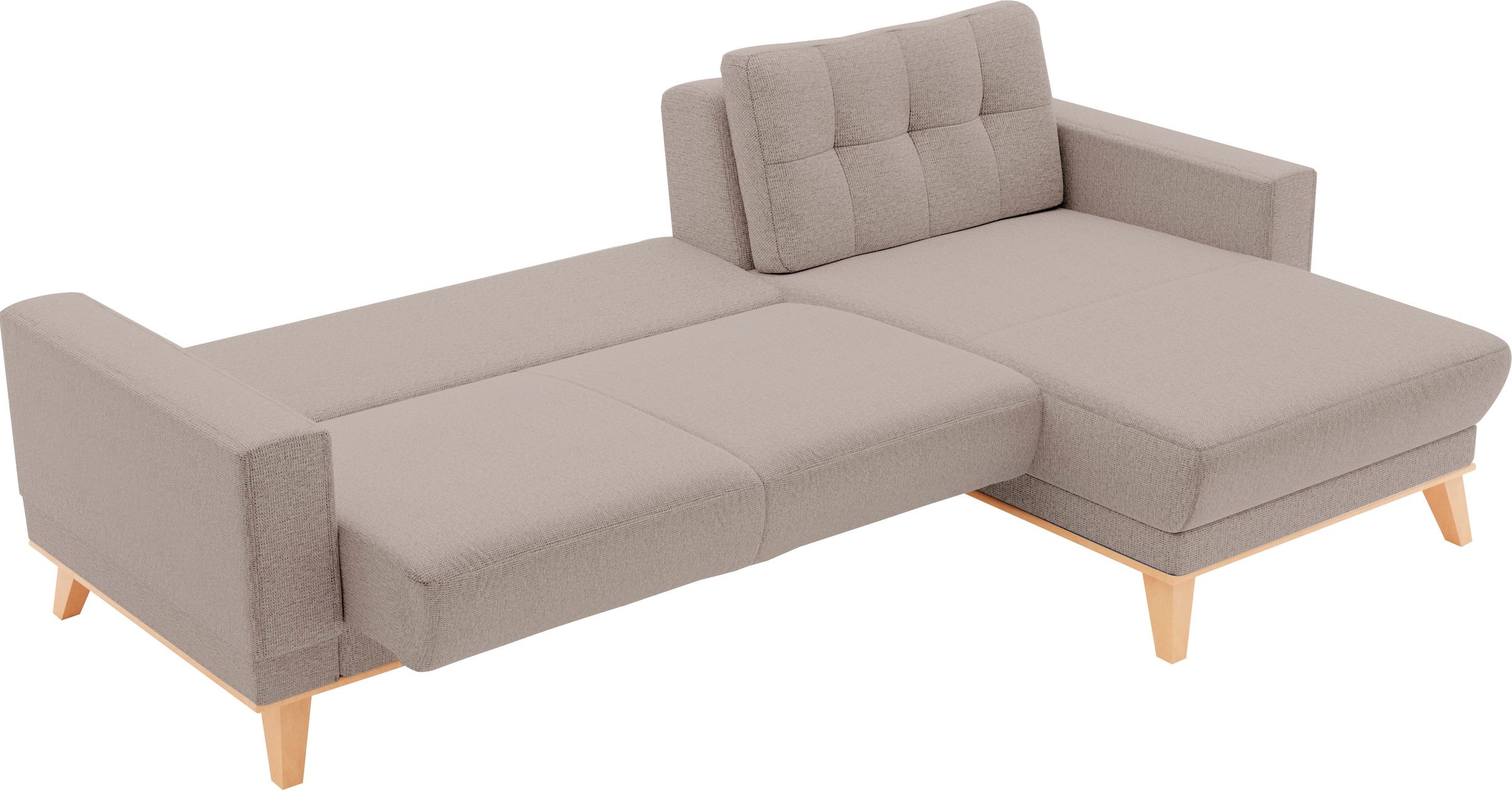 sit&more Ecksofa »Lavida L-Form«, wahlweise mit Kippfunktion und Bettkasten