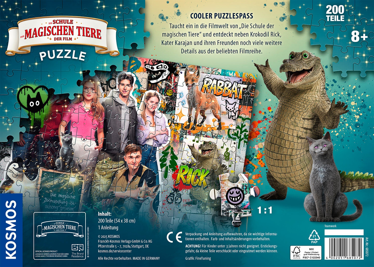 Kosmos Puzzle »Die Schule der magischen Tiere, Teamwork«, Made in Germany