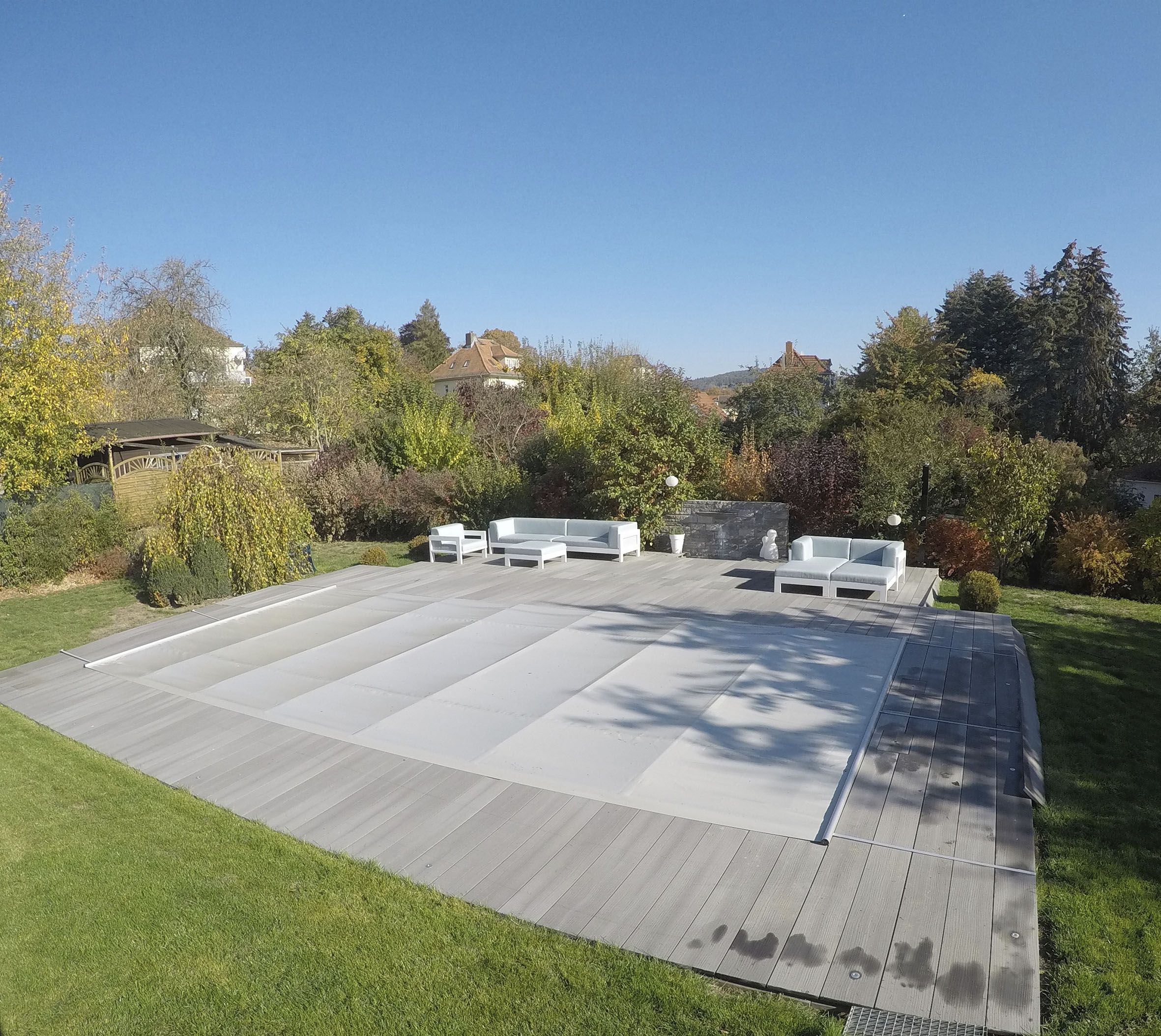 Pool-Abdeckplane »FLEX«, Rollabdeckung 7,0x3,5 m (Planenmaß 7,5x4,0 m)