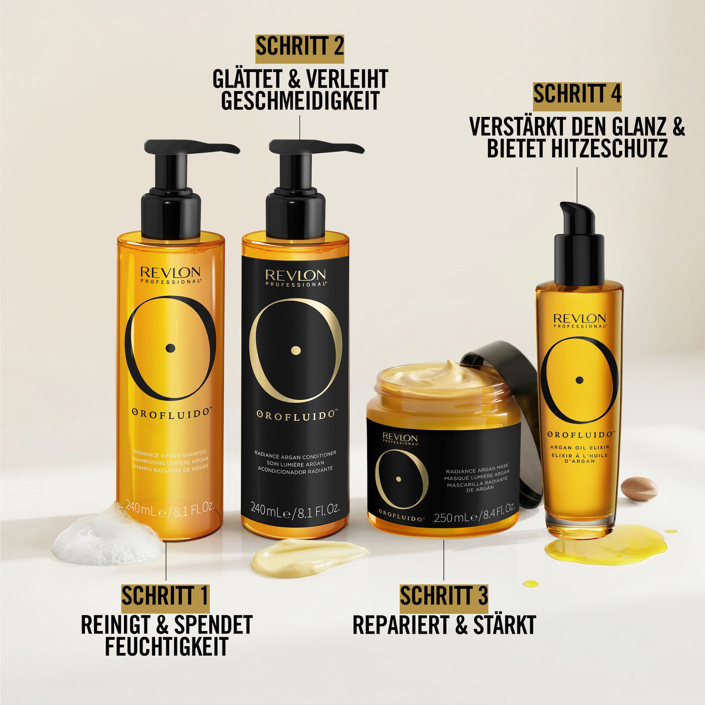 REVLON PROFESSIONAL »OROFLUIDO RADIANCE ARGAN MASK« Vegan