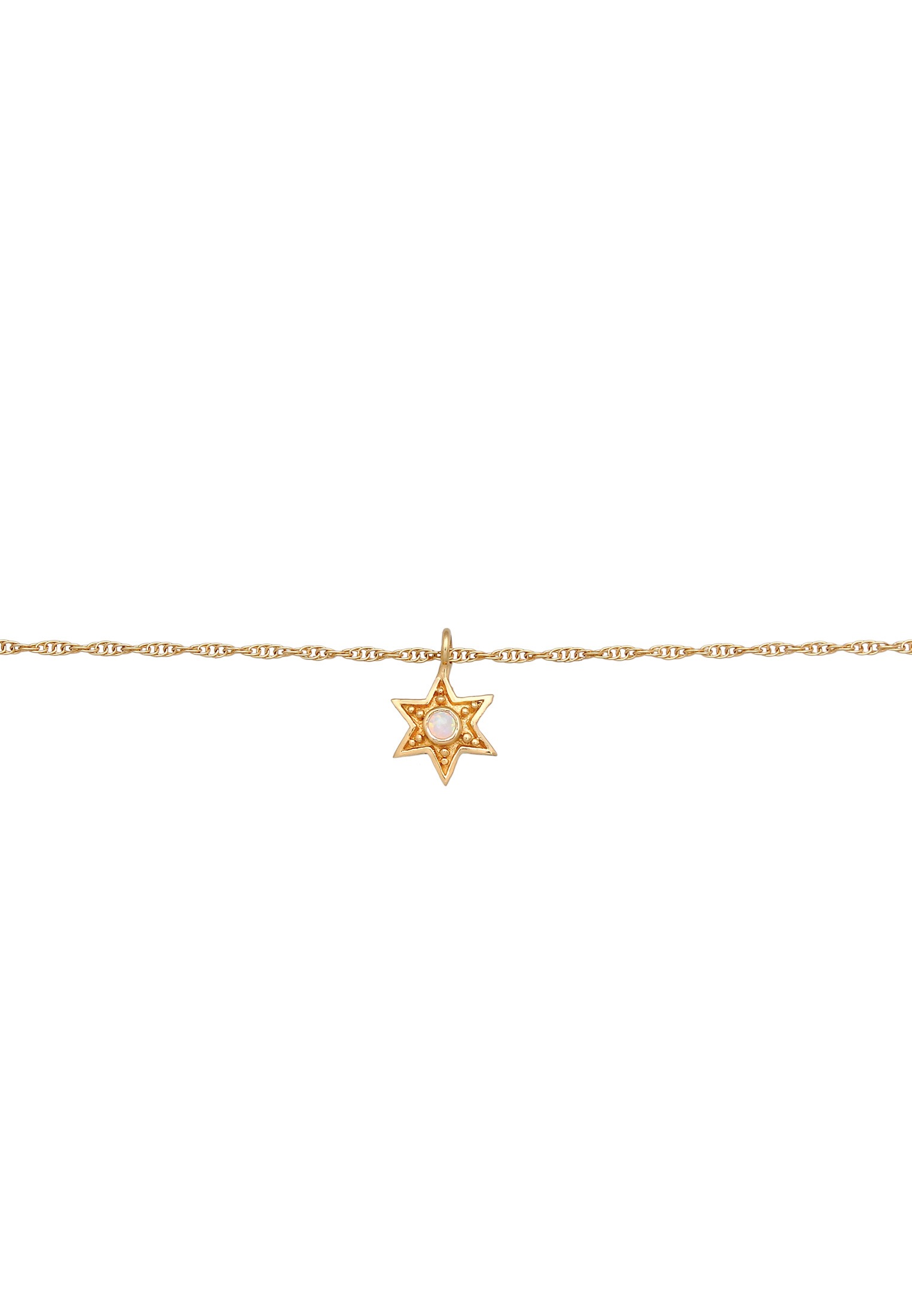 Elli Choker »Halskette Choker Stern Opal Astro 925 Silber«