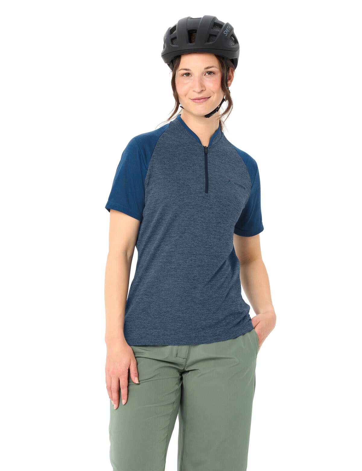 VAUDE T-Shirt »Women's Tamaro HZ Shirt IV« Kurzarm, sportlicher Stil, für Radsport und Outdoor-Aktivitäten