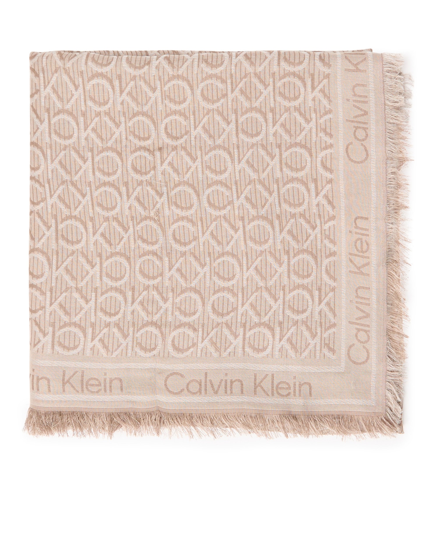 Calvin Klein Modeschal »Monogram Jaquard Schal«, Mit Markenlogoprint