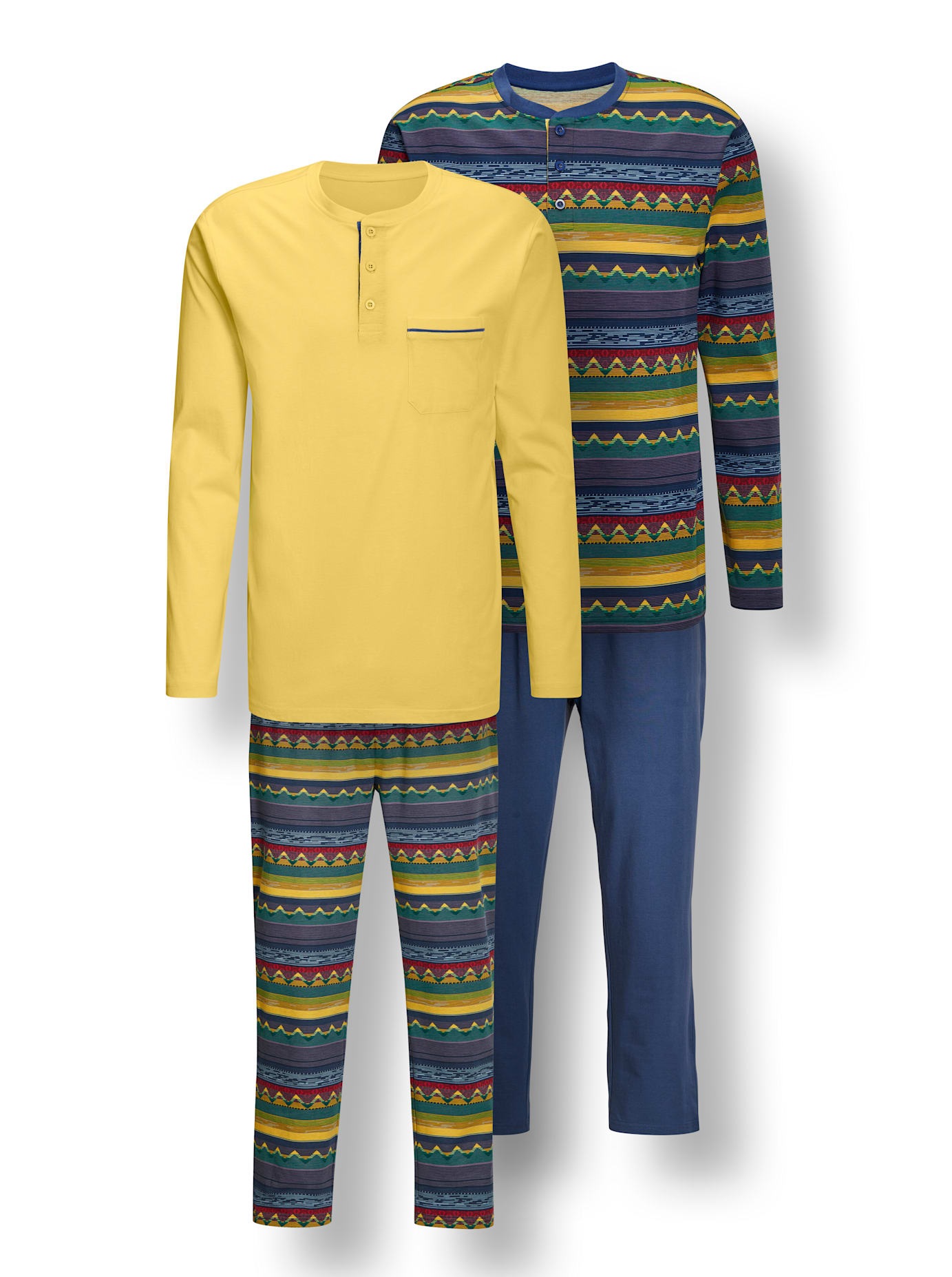 Wäschepur Herren Schlafanzug in bunt, Größe 44/46