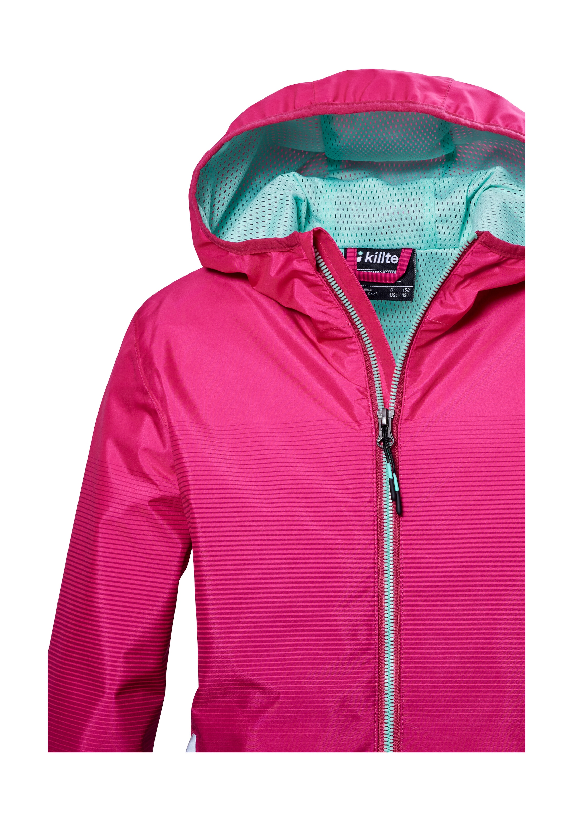 Killtec Funktionsjacke »KOS 151 GRLS JCKT«, Wasser- und winddichte Mädchenjacke mit reflektierenden Elementen
