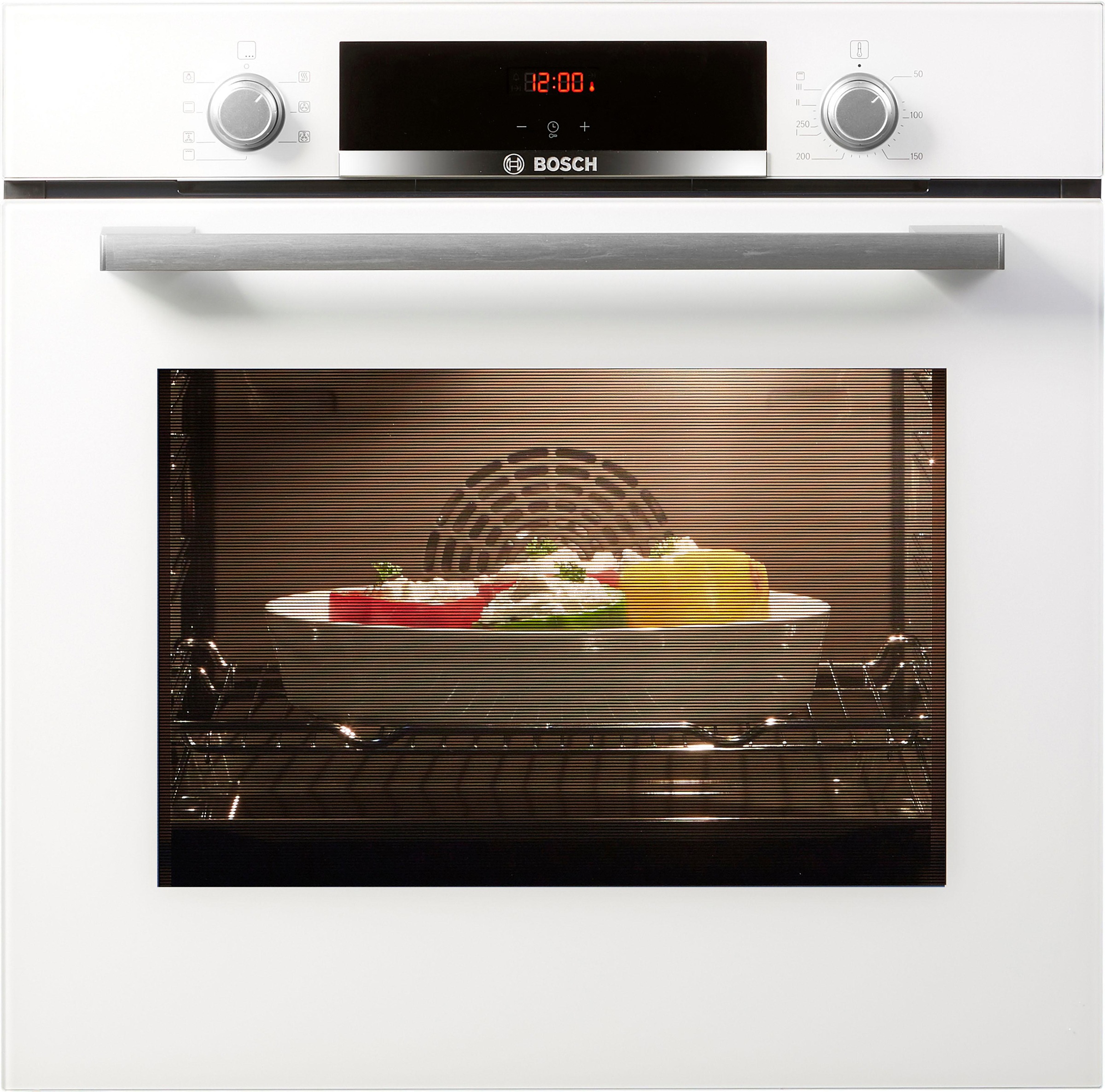 BOSCH Einbaubackofen 4 »HBA533BW1«, mit Teleskopauszug nachrüstbar, ecoClean Direct
