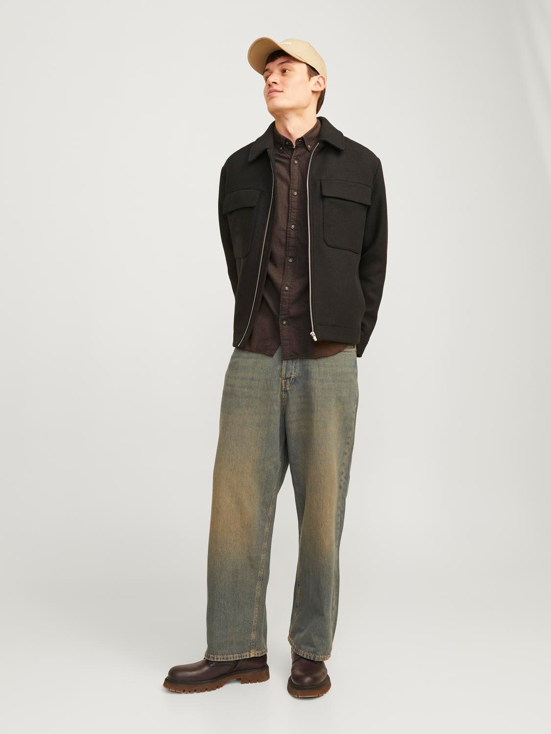 Jack & Jones Langarmhemd »JJECLASSIC MELANGE SHIRT LS SN«