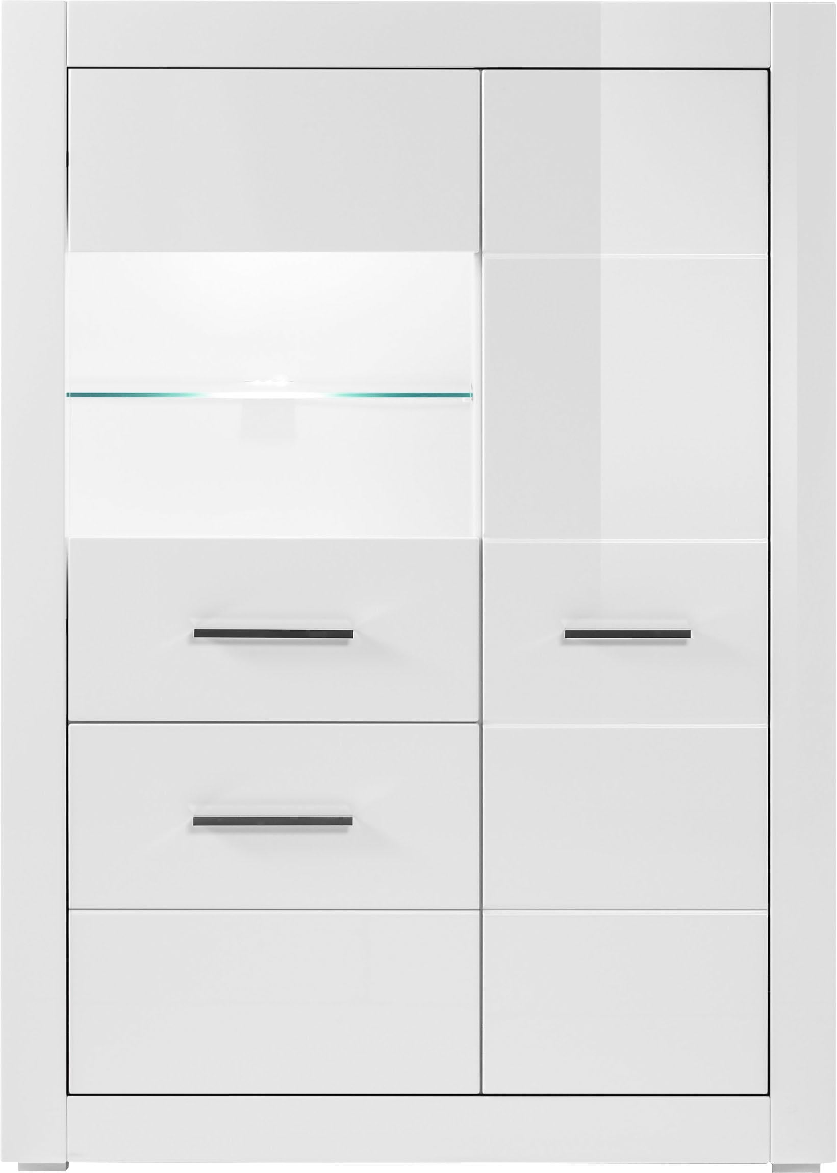 Vitrine »BIANCO«, Höhe 142 cm